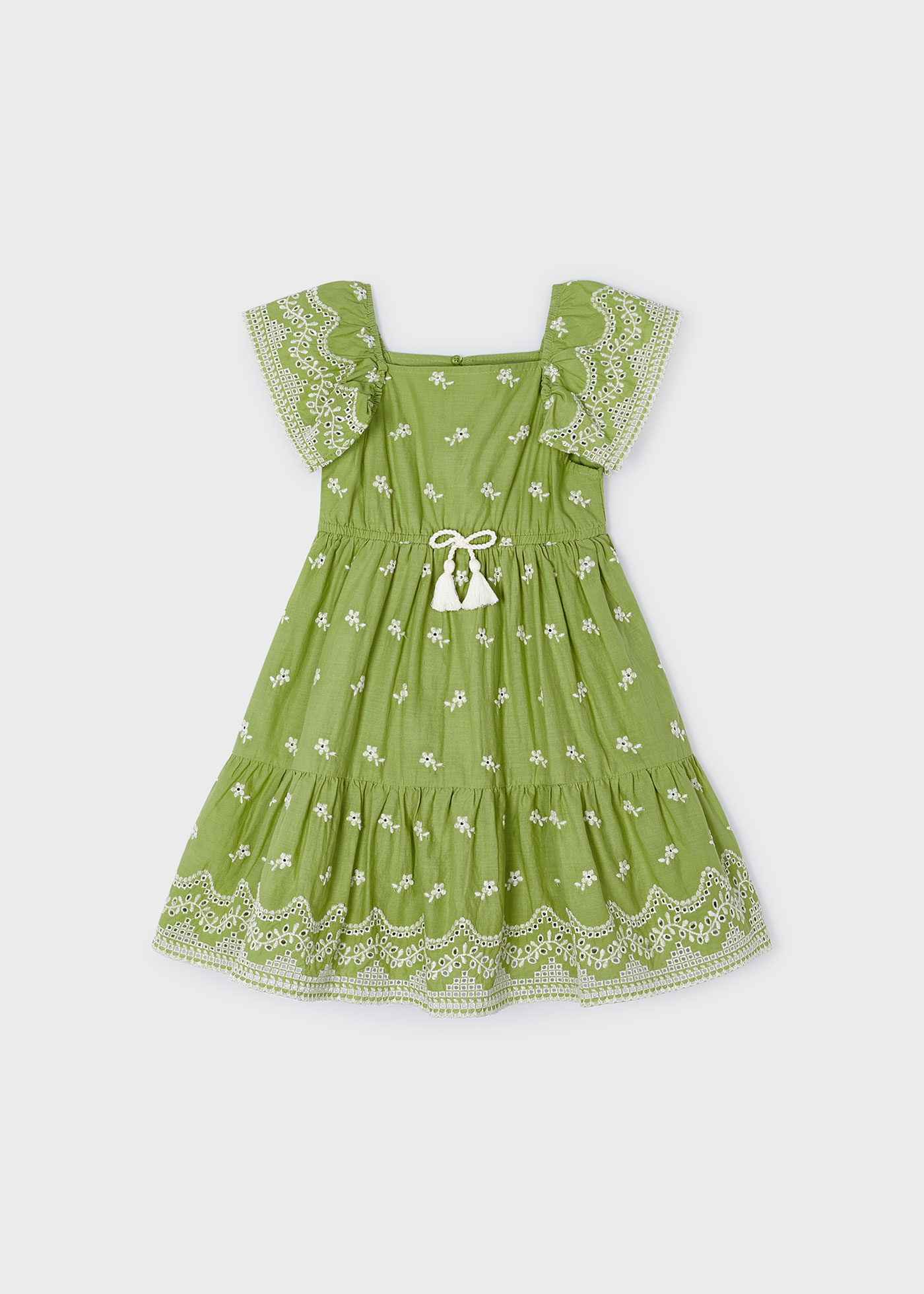 Vestito ricamo a contrasti bambina
