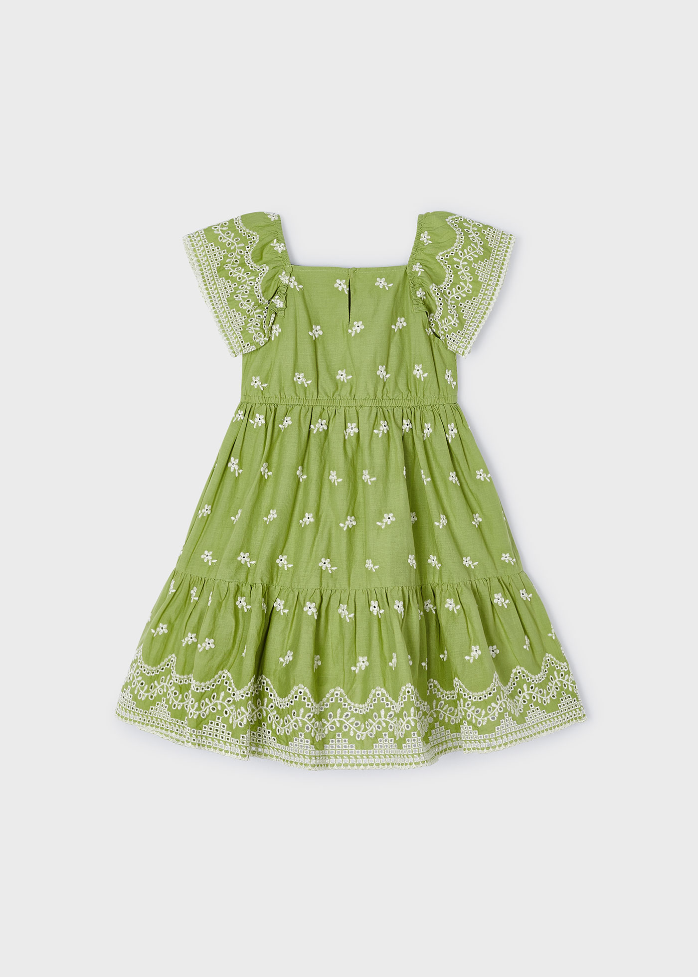 Vestito ricamo a contrasti bambina