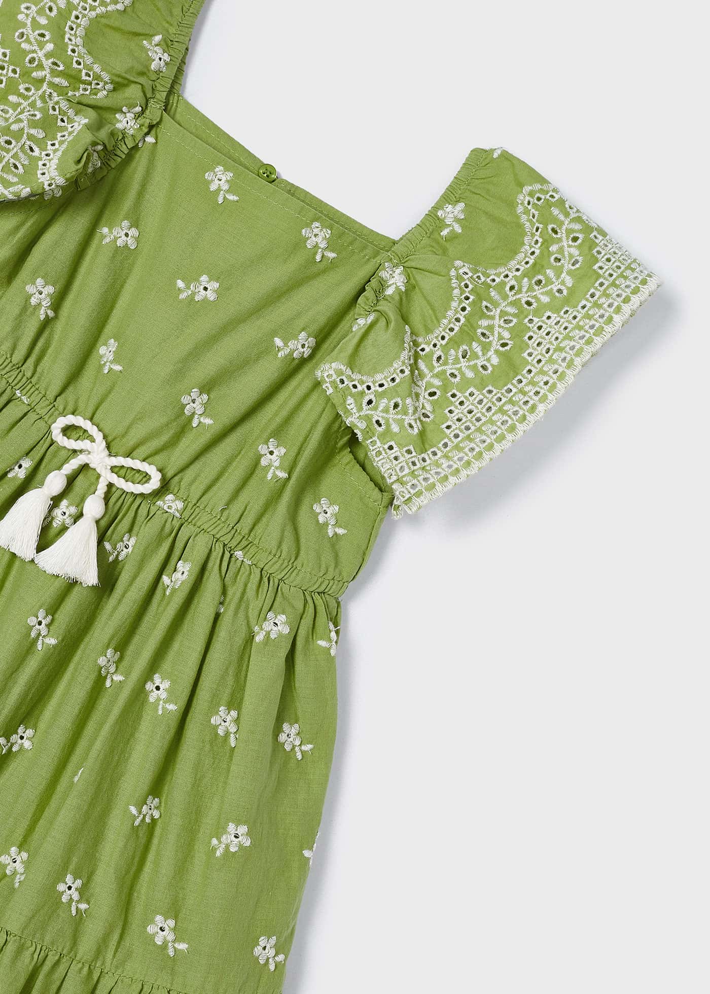 Vestito ricamo a contrasti bambina