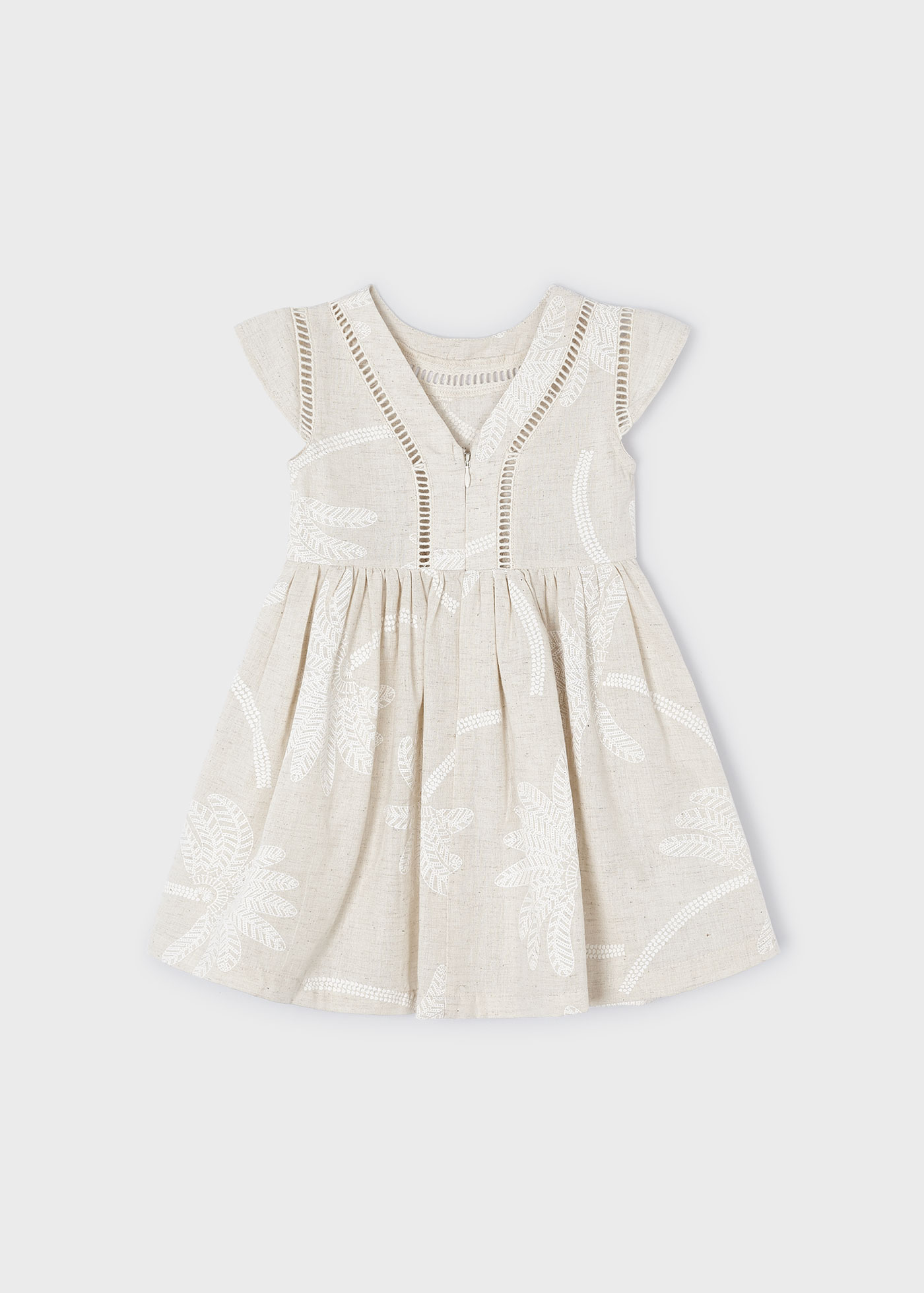 Robe palmiers fille