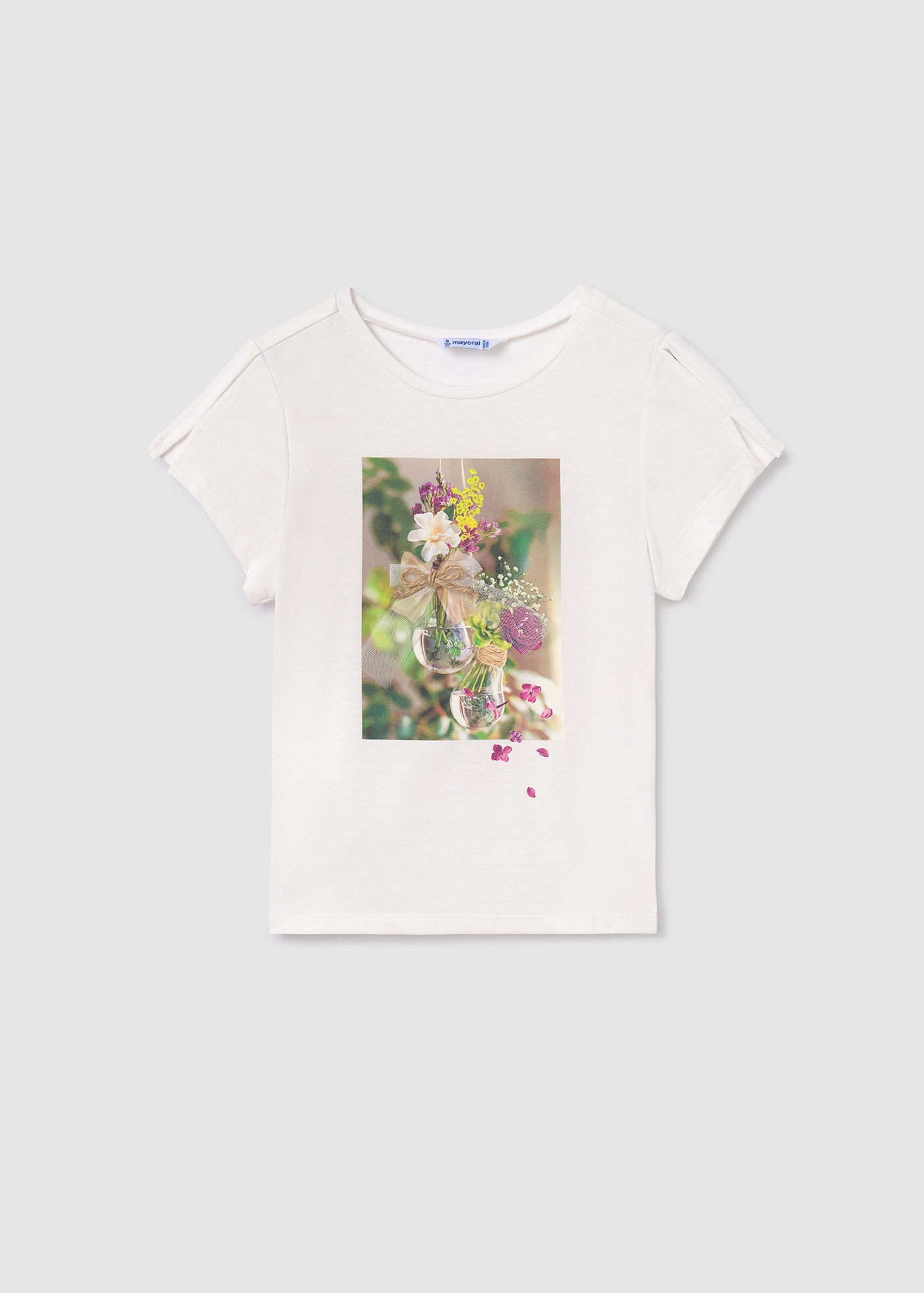 T-shirt fleurs fille