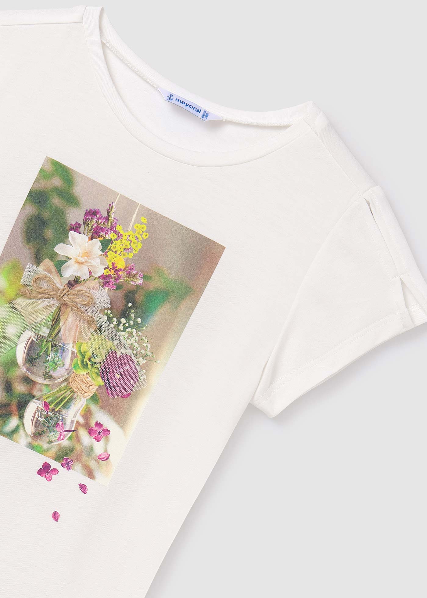 T-shirt fleurs fille
