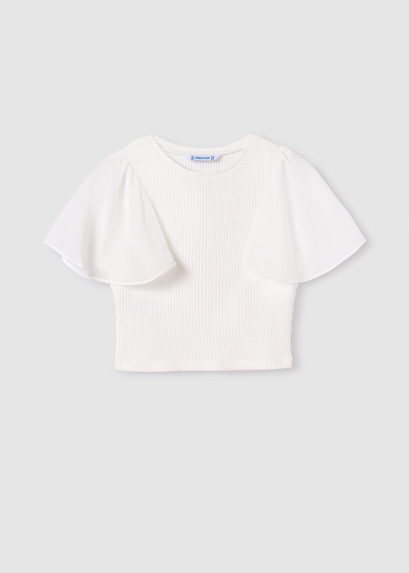 Girl Combined Ribbed T-Shirt