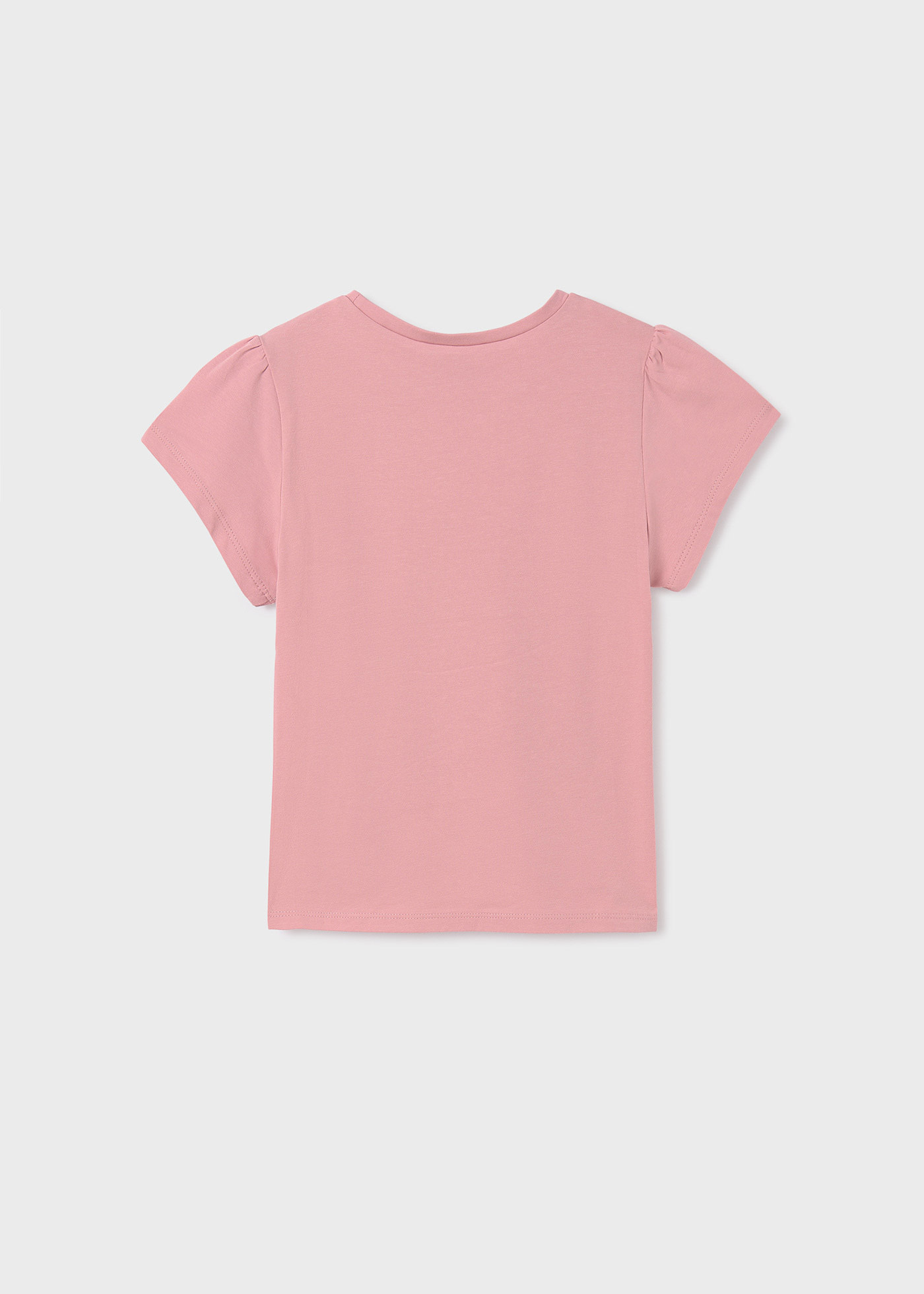 Girls t-shirt floral embroidery