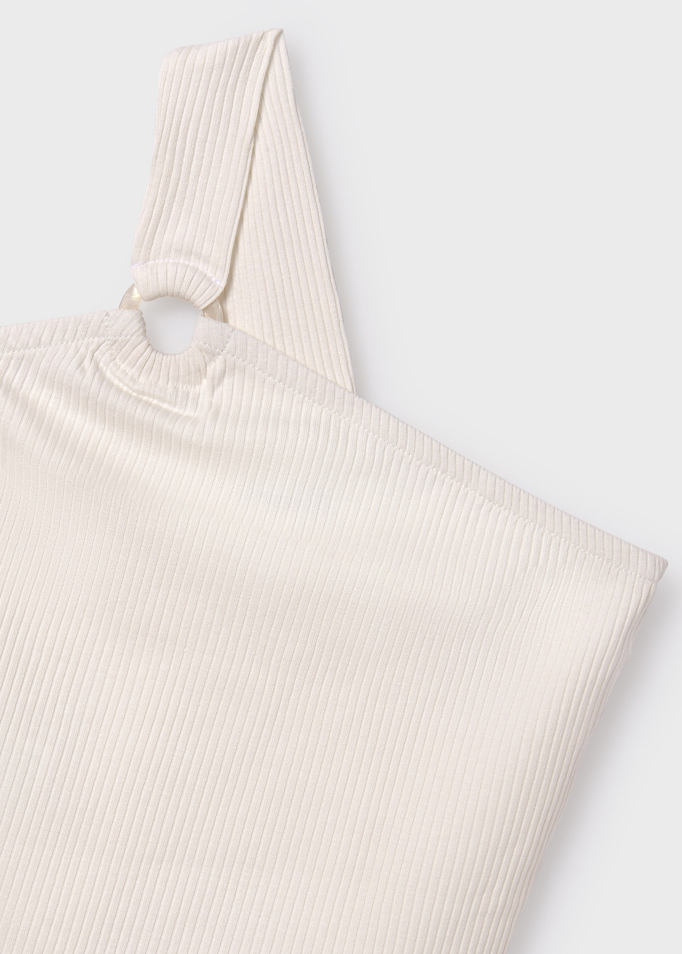 Tricou asimetric striatii Better Cotton fata