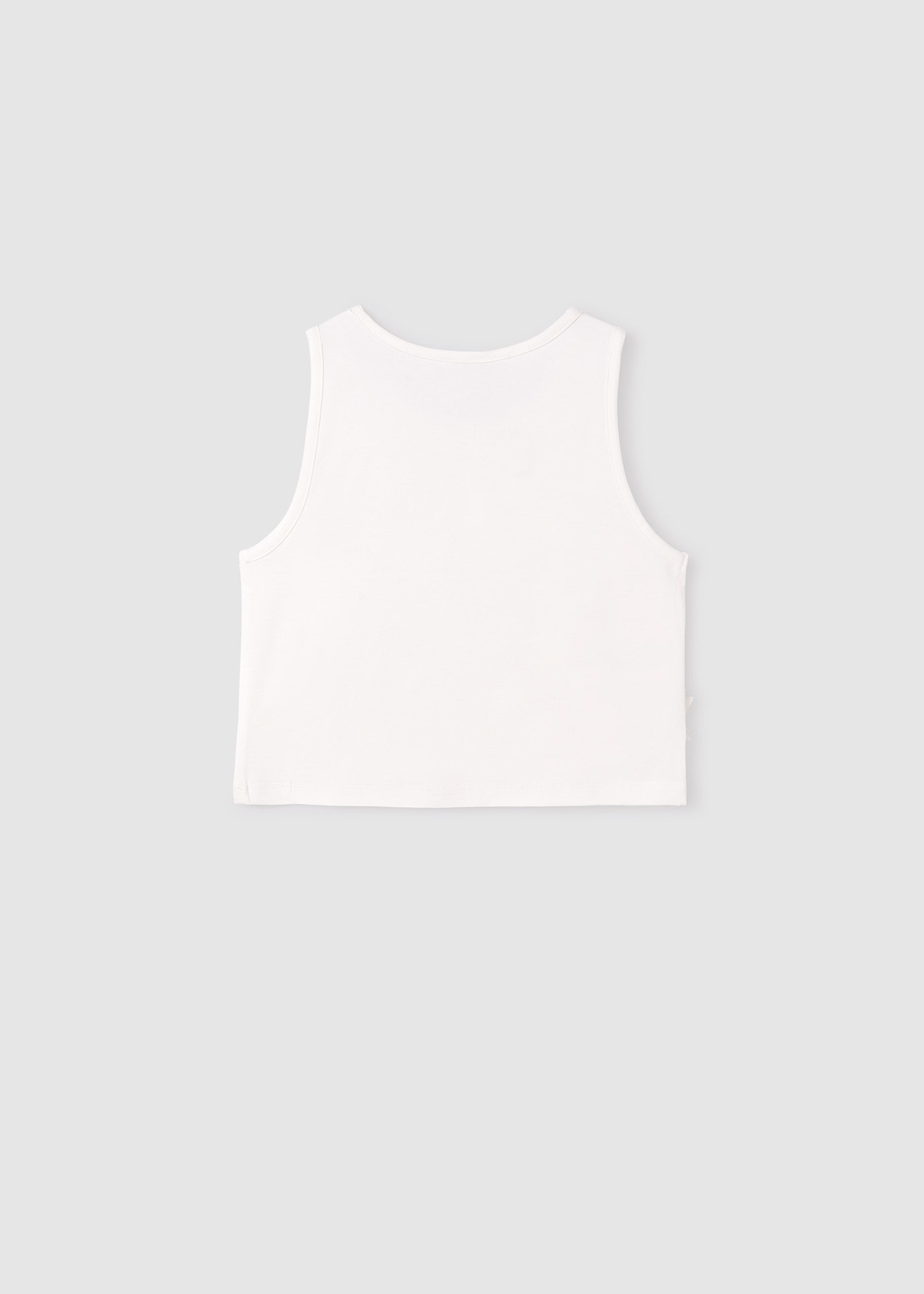 Top flori in relief Better Cotton fata