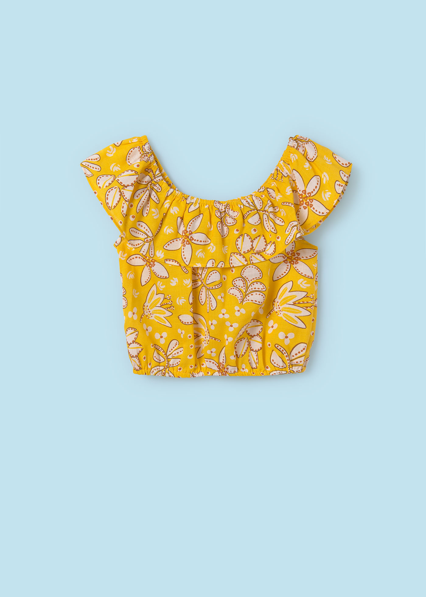 Tops estampado volante chica