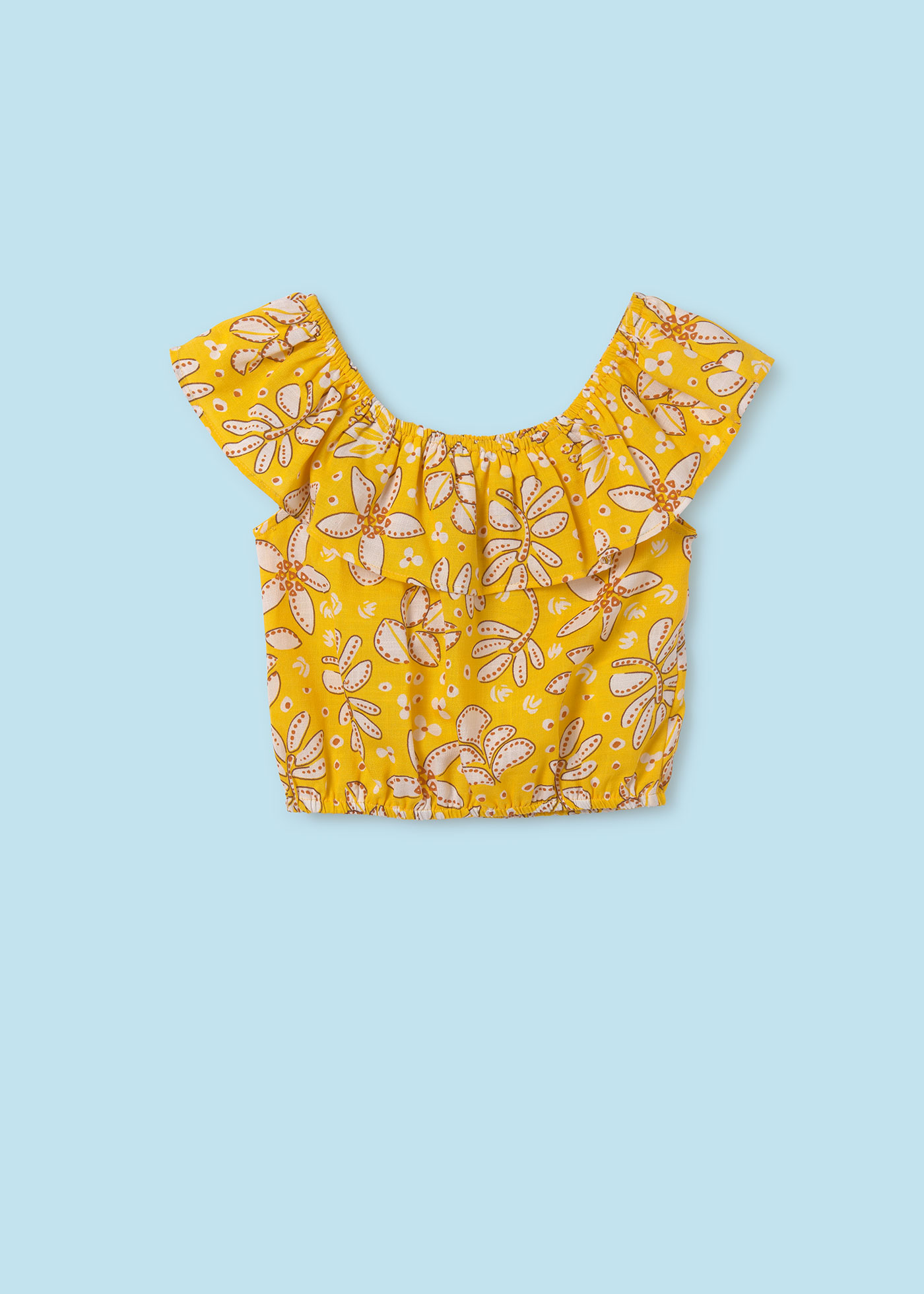 Tops estampado volante chica