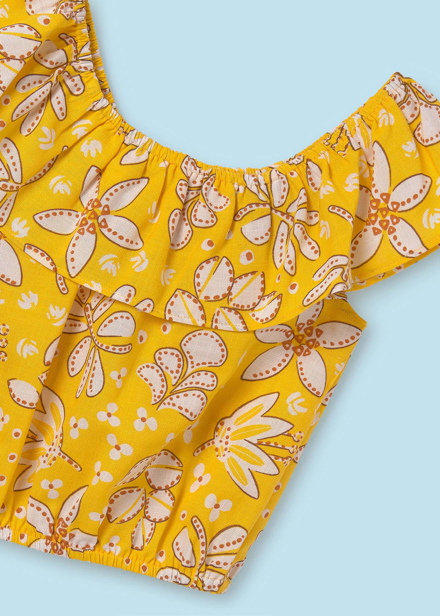 Tops estampado volante chica