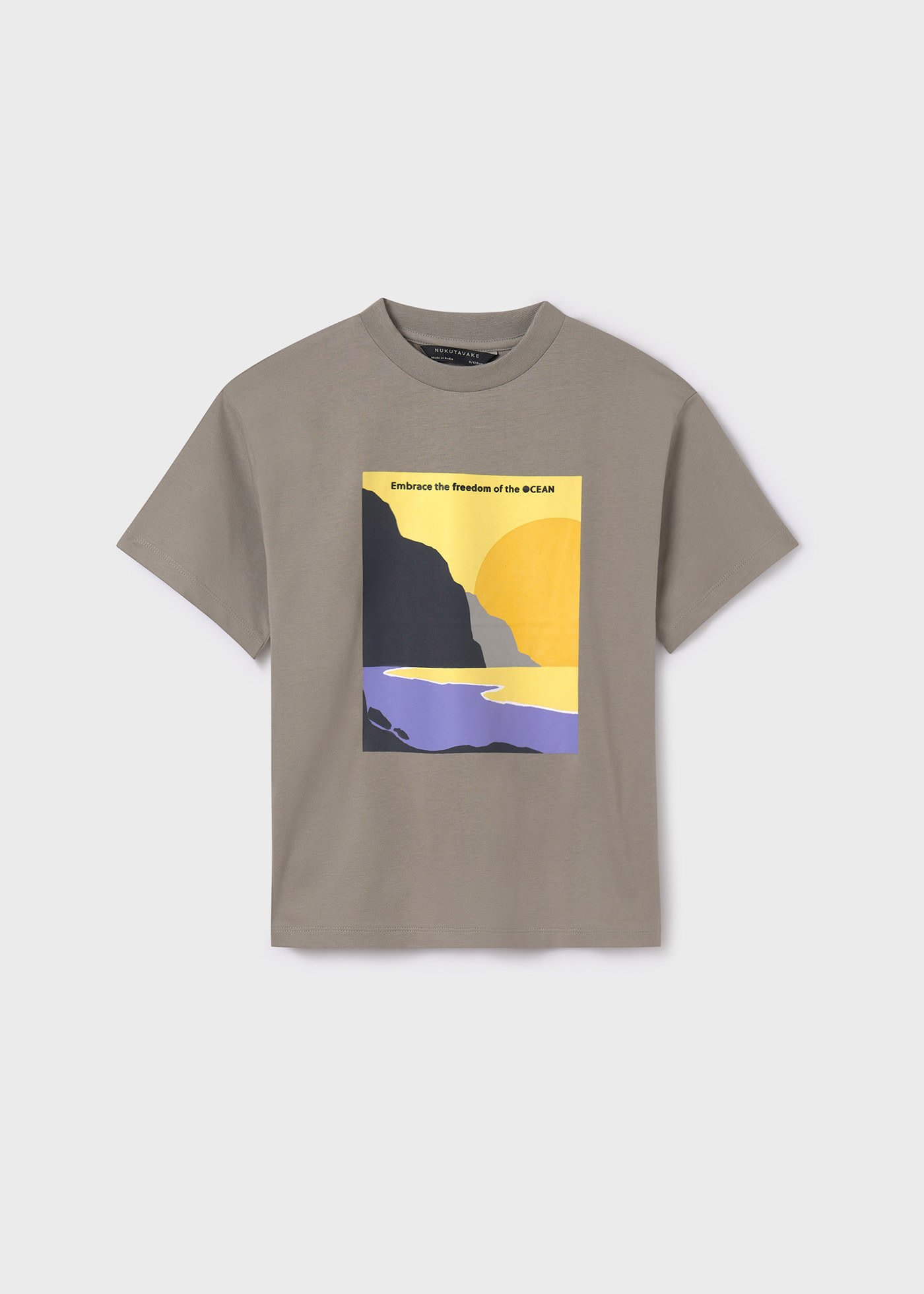 Maglietta oversize paesaggio Better Cotton ragazzo