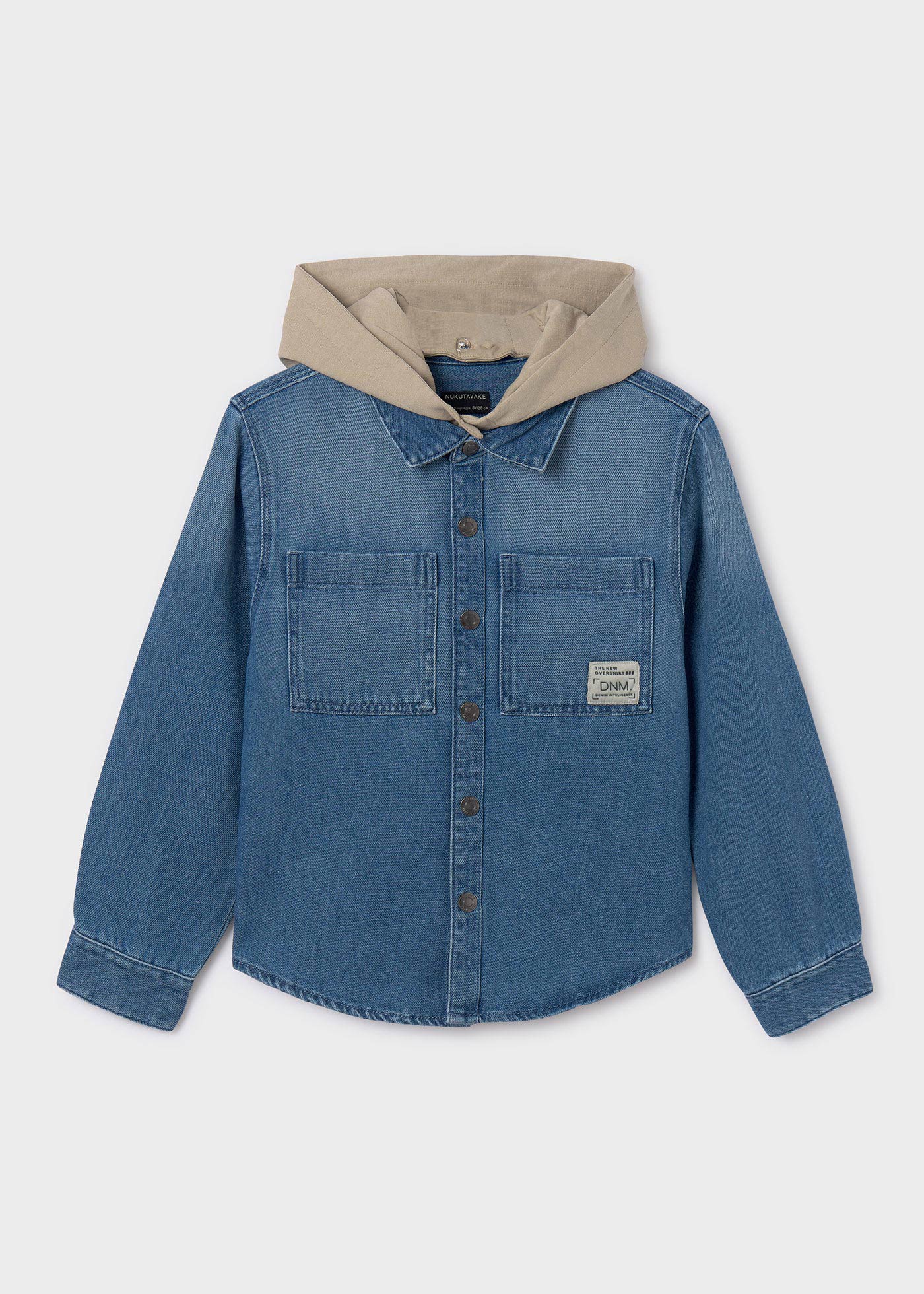 Boys hooded denim overshirt Better Cotton