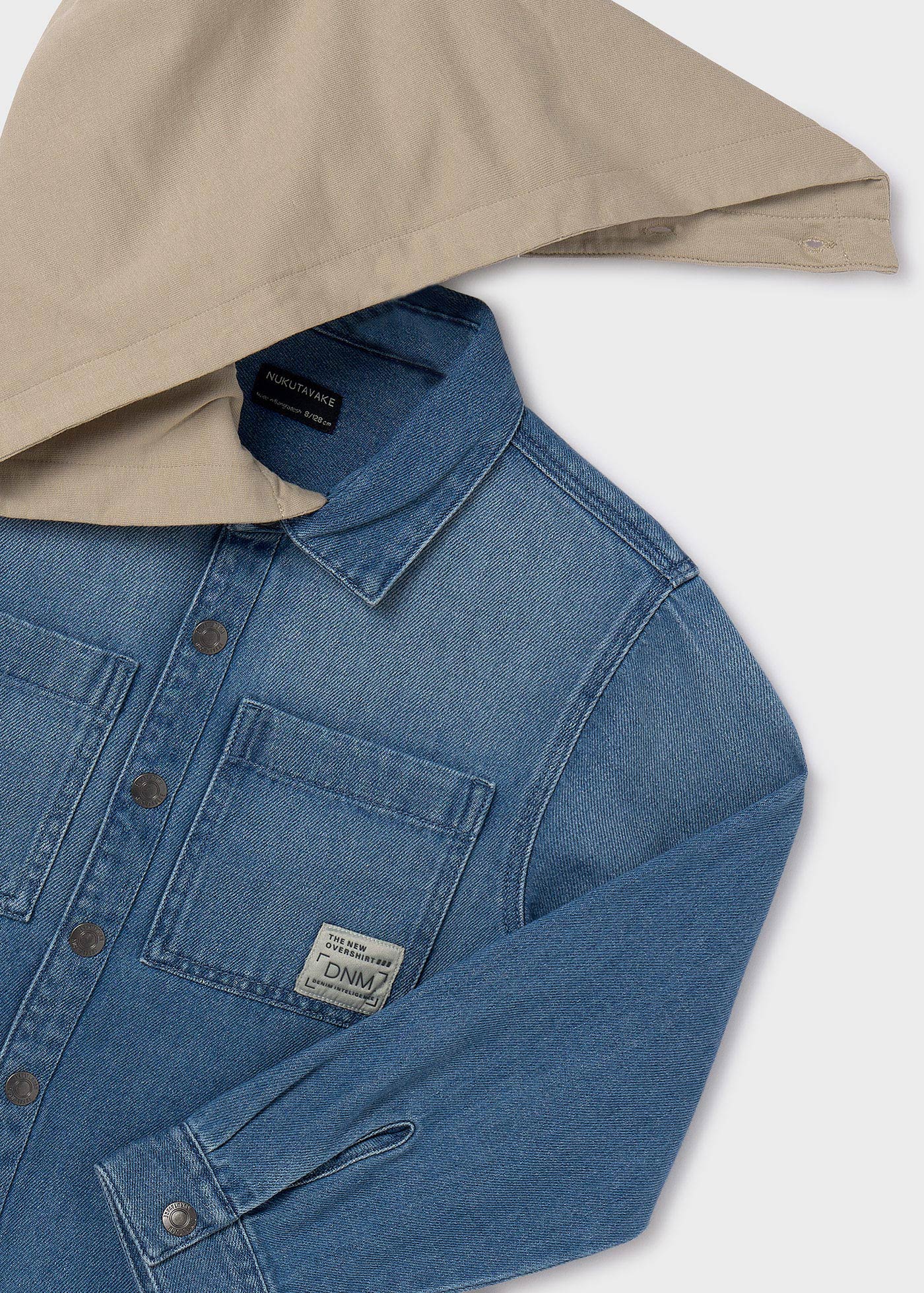 Sobrecamisa vaquera capucha Better Cotton chico