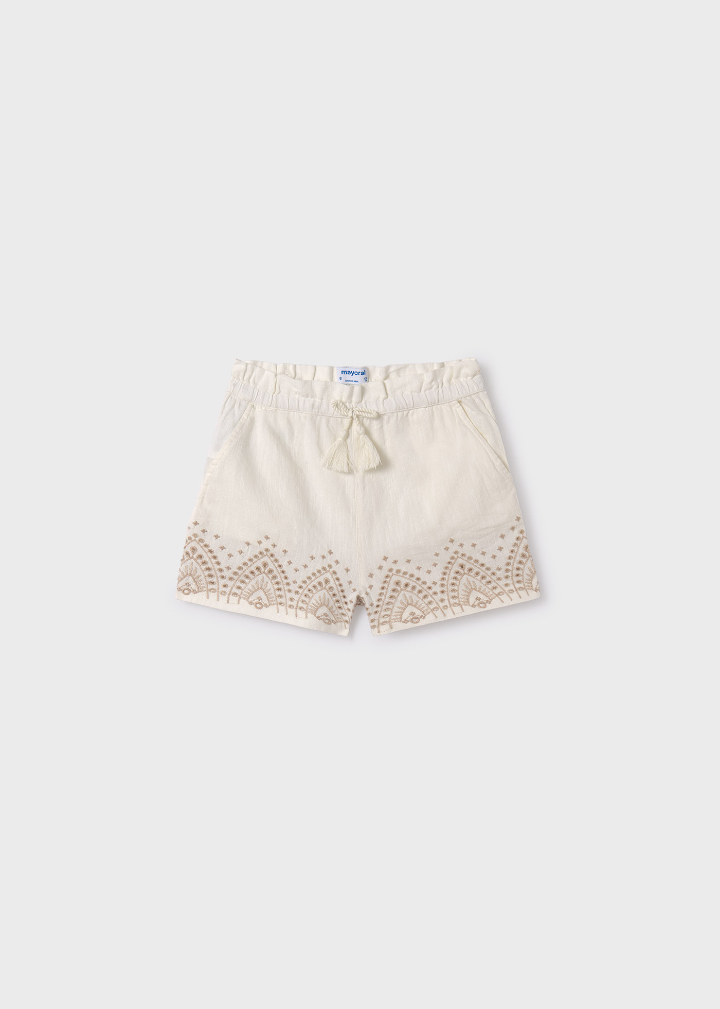 Girls embroidered shorts