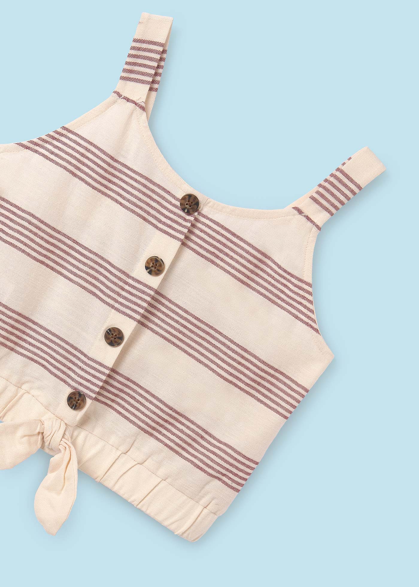 Girl 2 Piece Striped pique Set