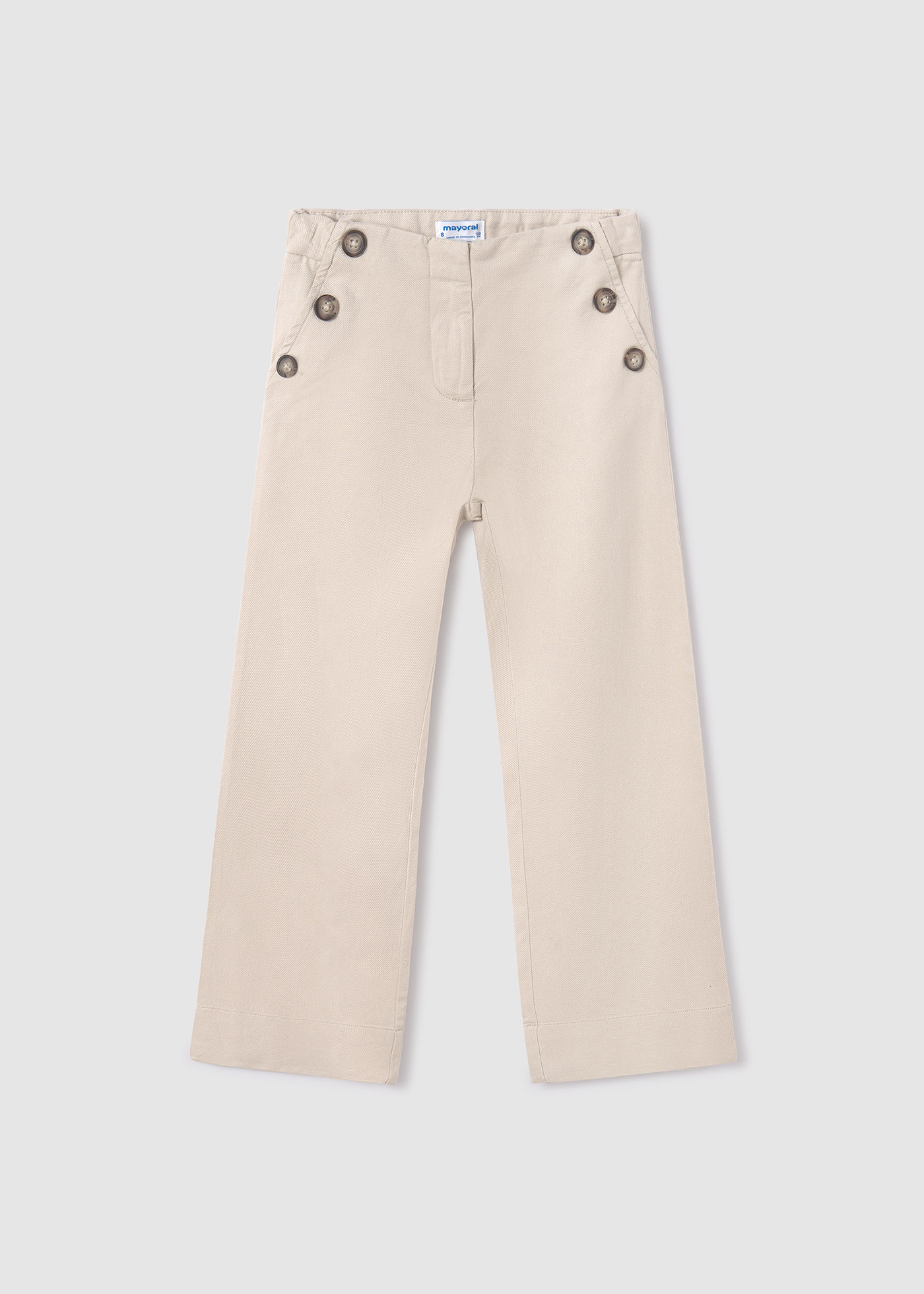 Pantalone culotte con bottoni ragazza