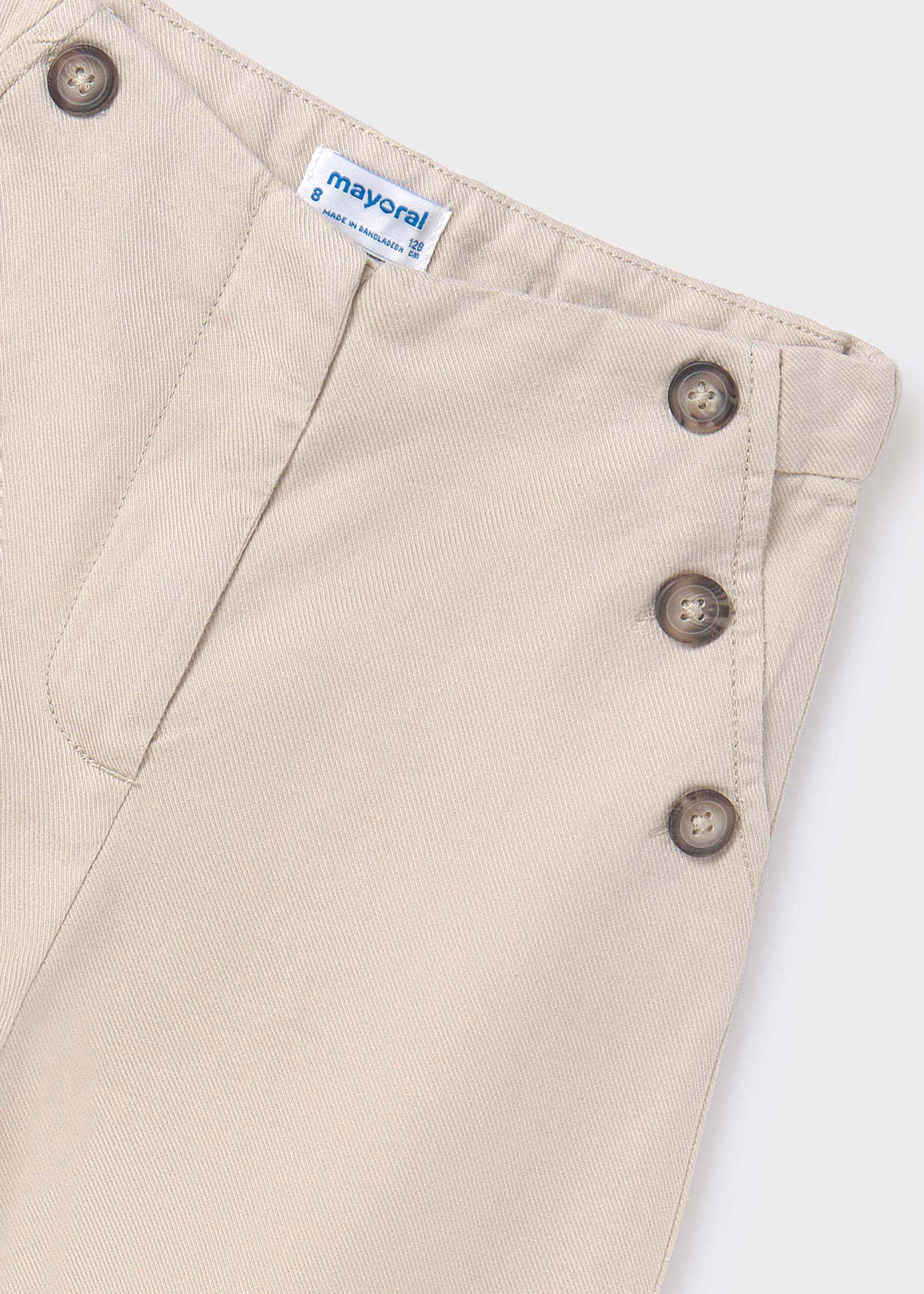 Pantalone culotte con bottoni ragazza