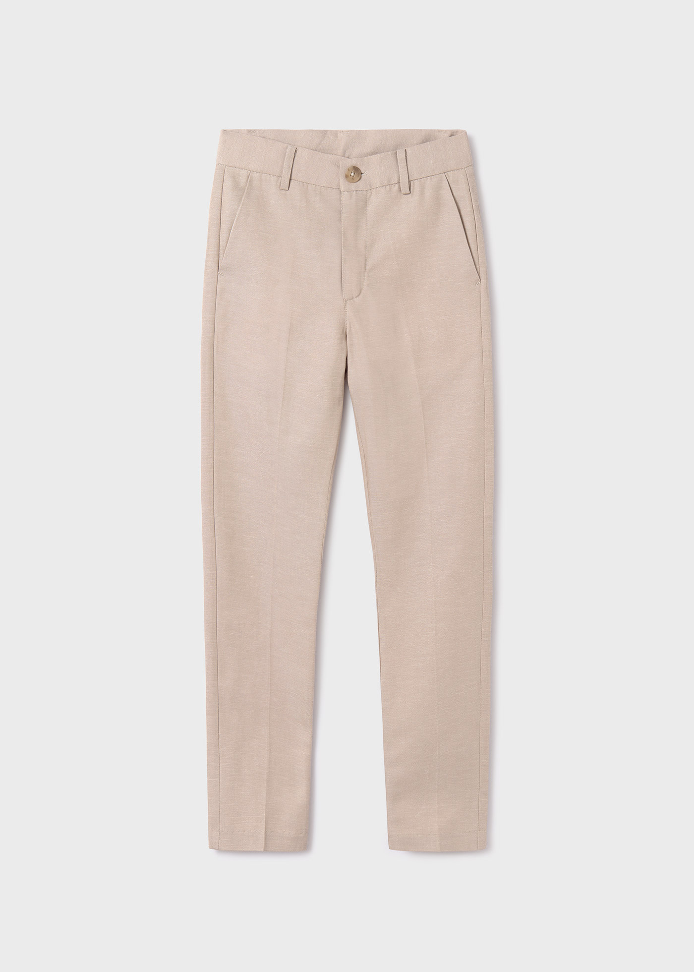 Długie lniane spodnie chinos tailoring dla chłopca