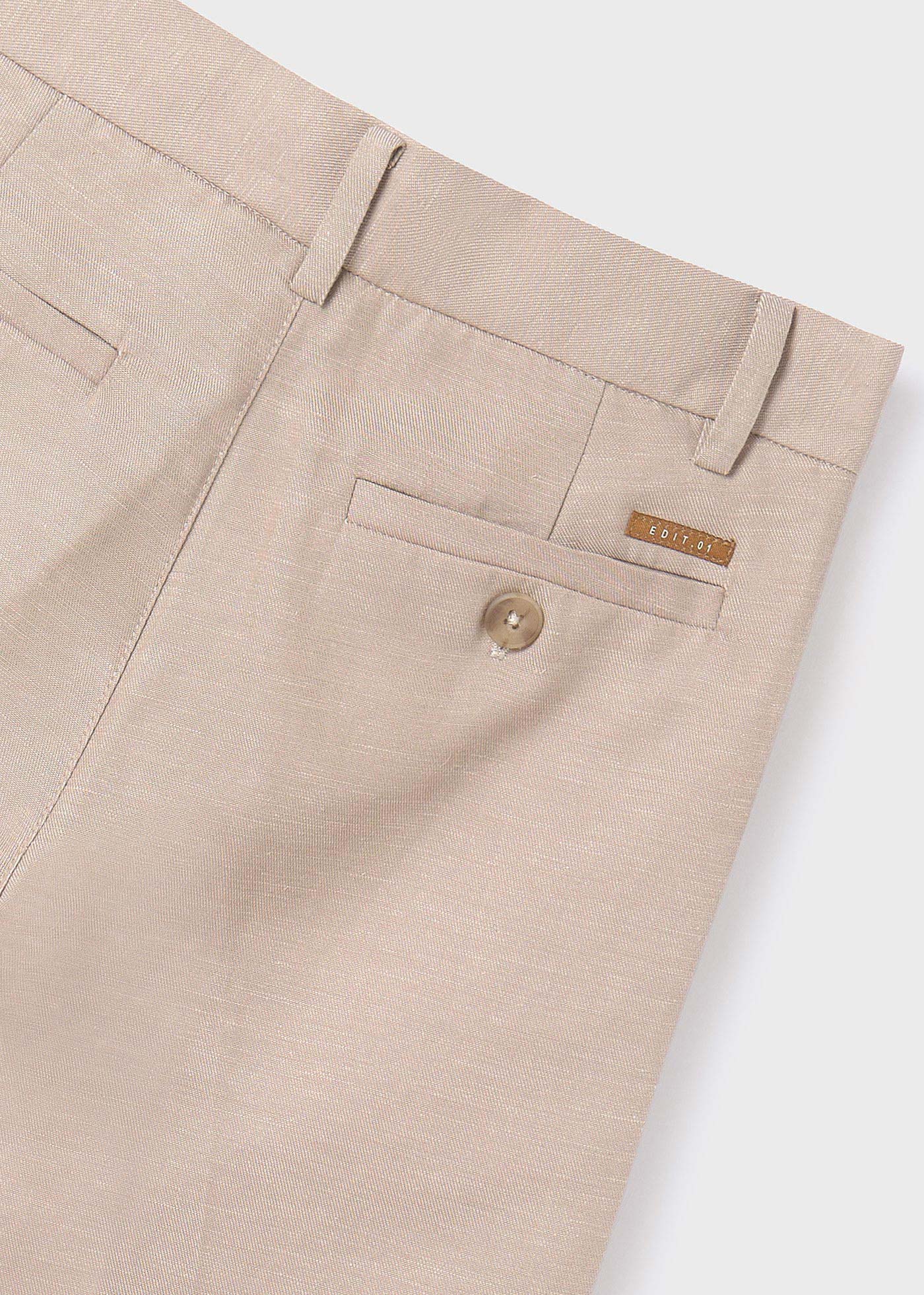 Długie lniane spodnie chinos tailoring dla chłopca