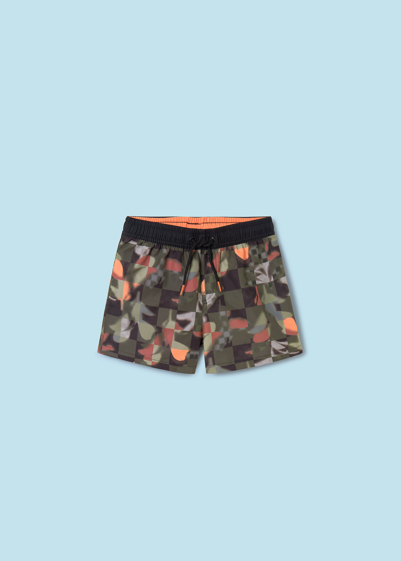 Boy Bermuda Swim Shorts with Recycled Polyester