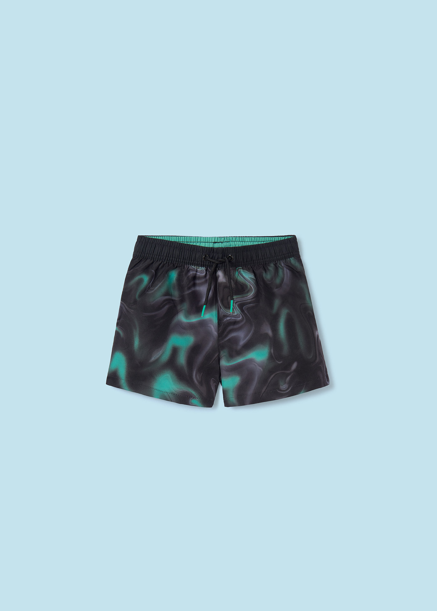 Boy Bermuda Swim Shorts with Recycled Polyester