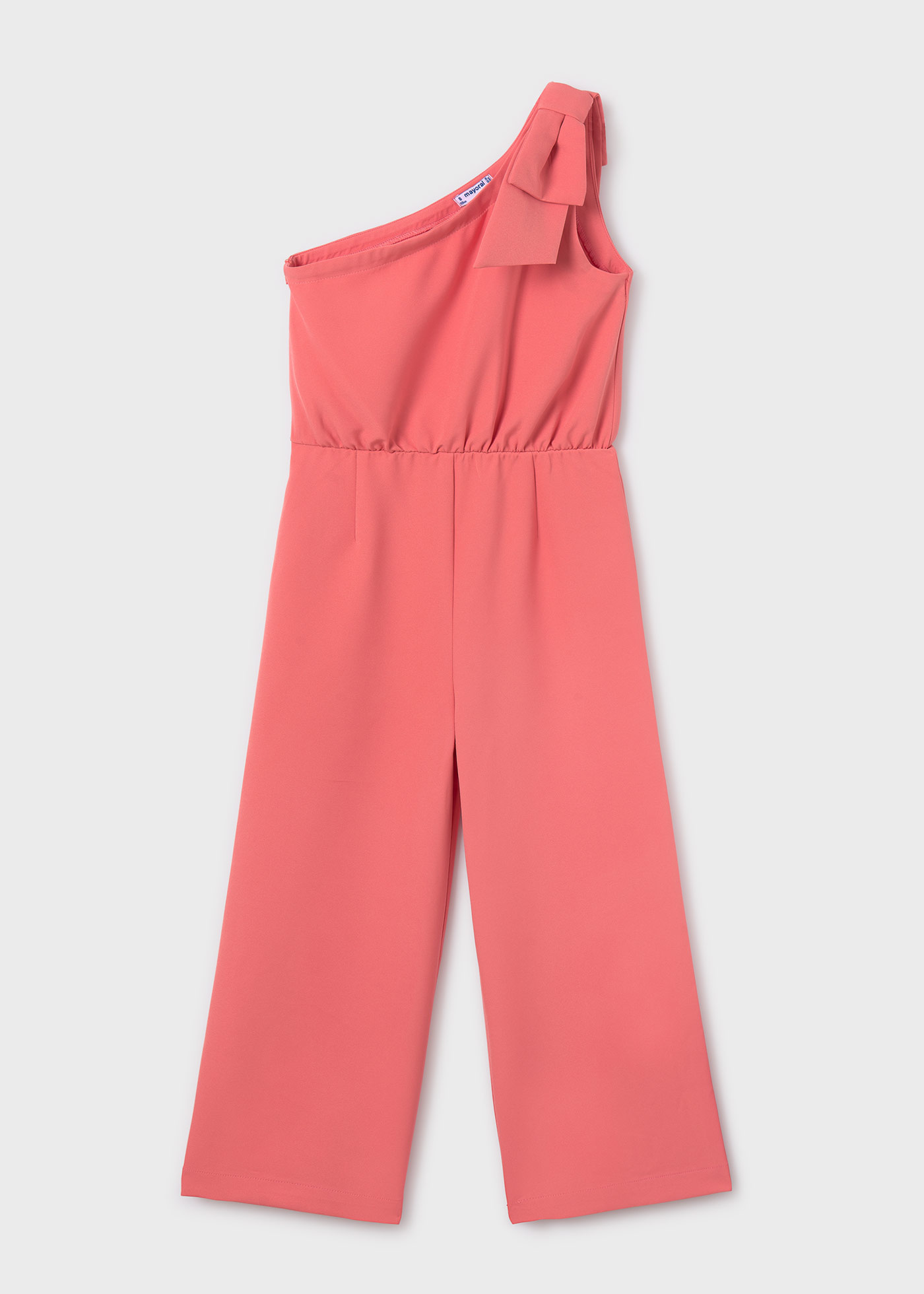 Girl Asymmetric Crepe Jumpsuit