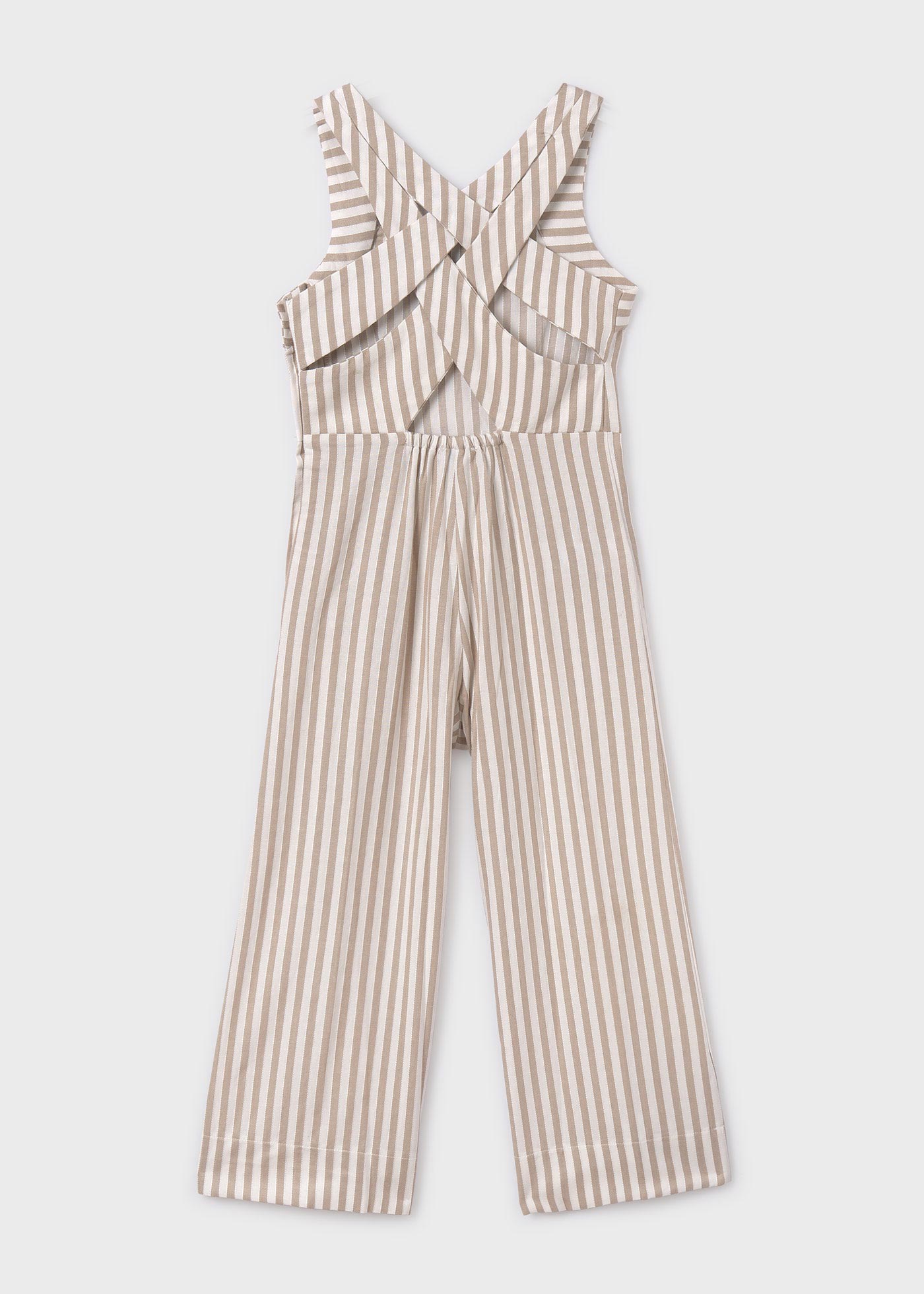 Girls striped jumpsuit