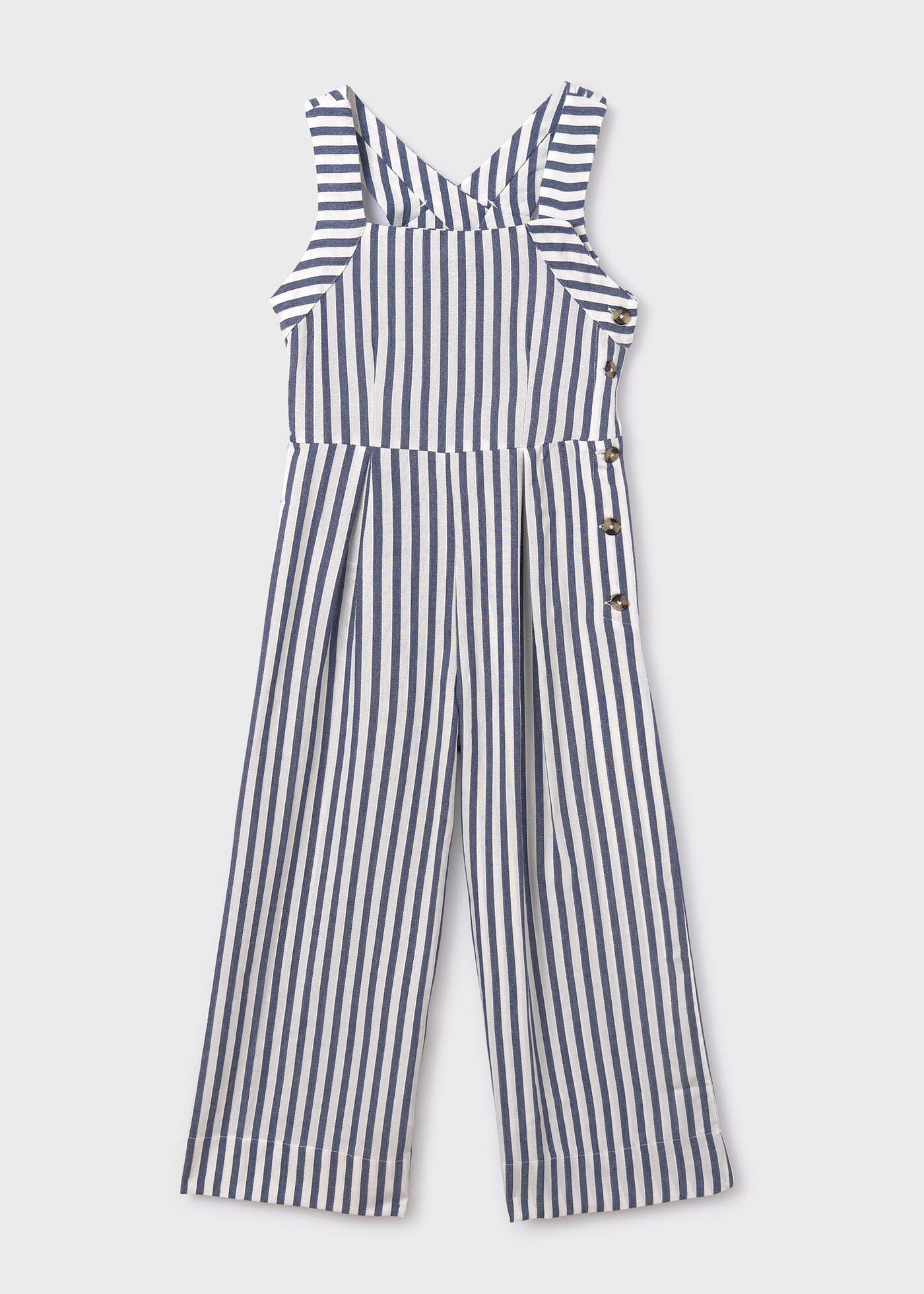 Girls striped jumpsuit