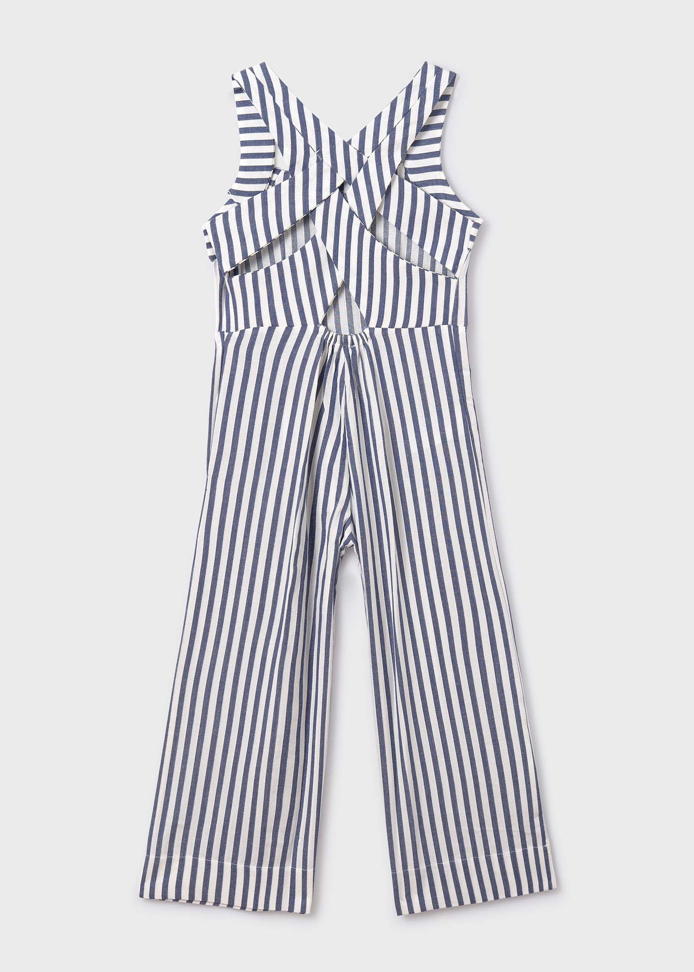 Girls striped jumpsuit