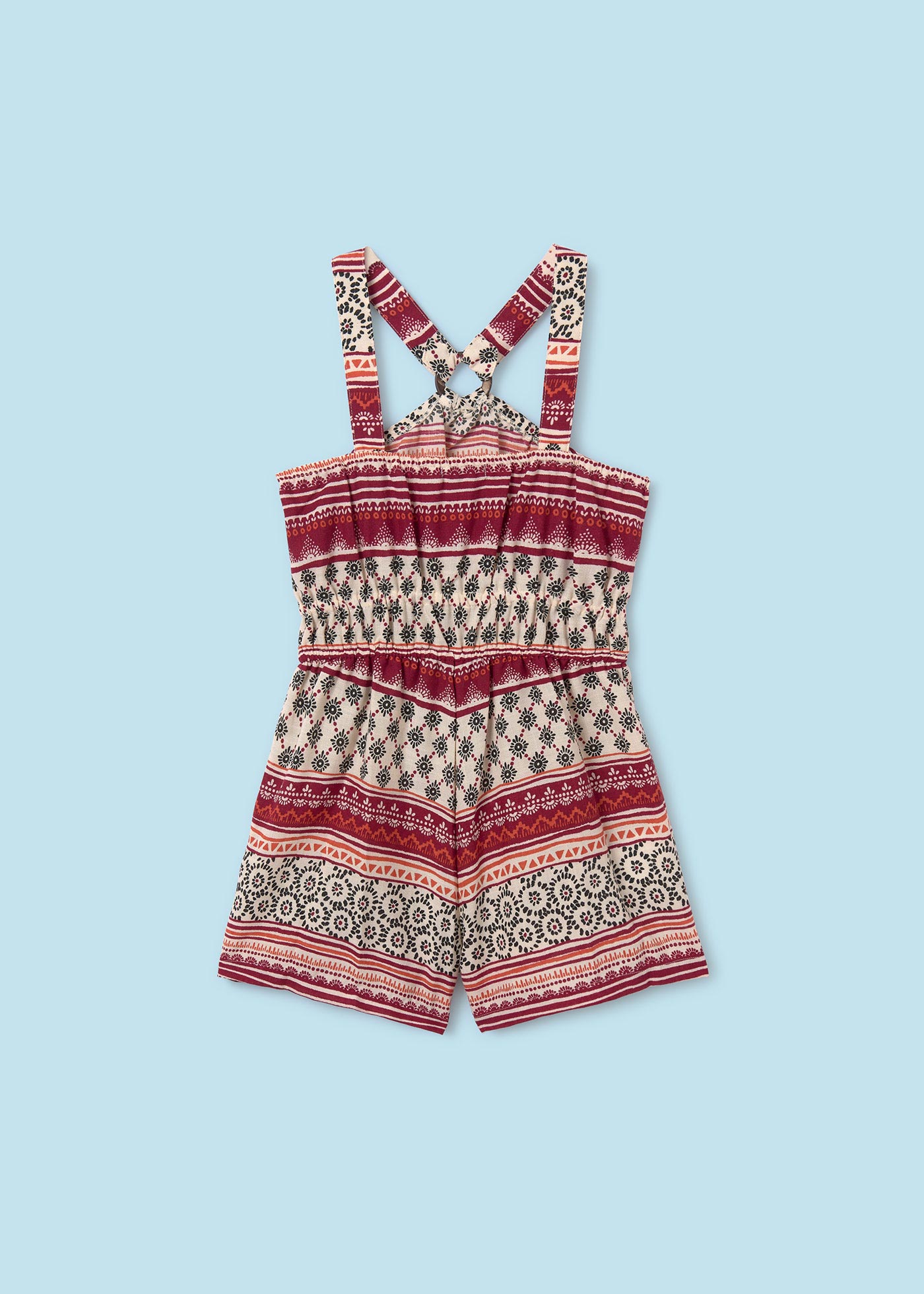 Girls printed romper