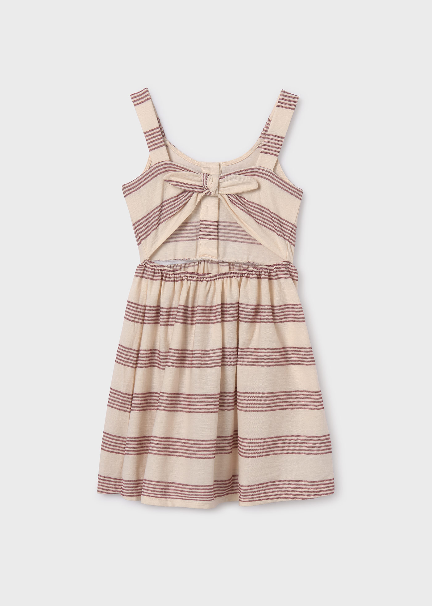 Girl Striped Pique Dress