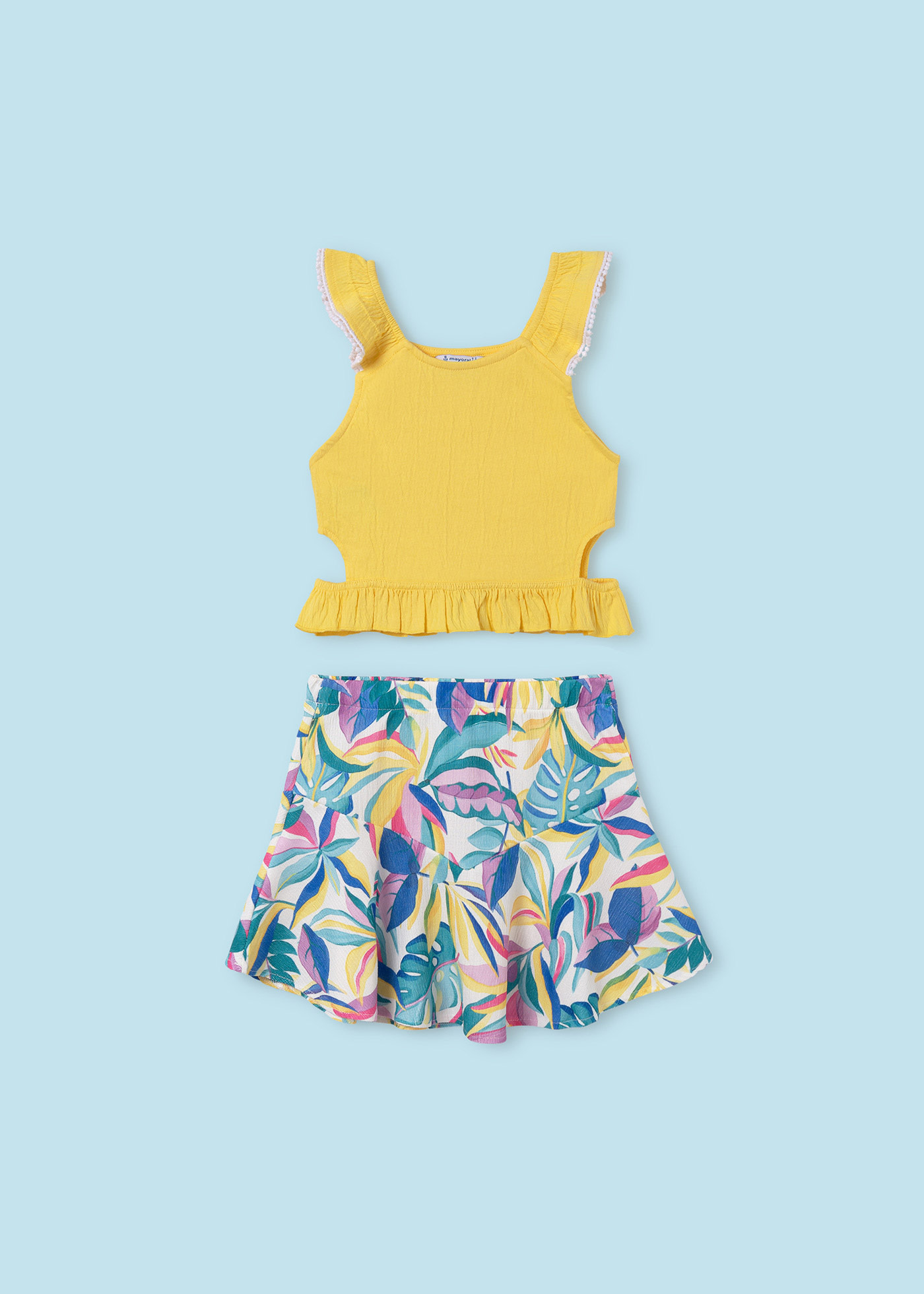 Girl 2 Piece Set with Cut Out Top