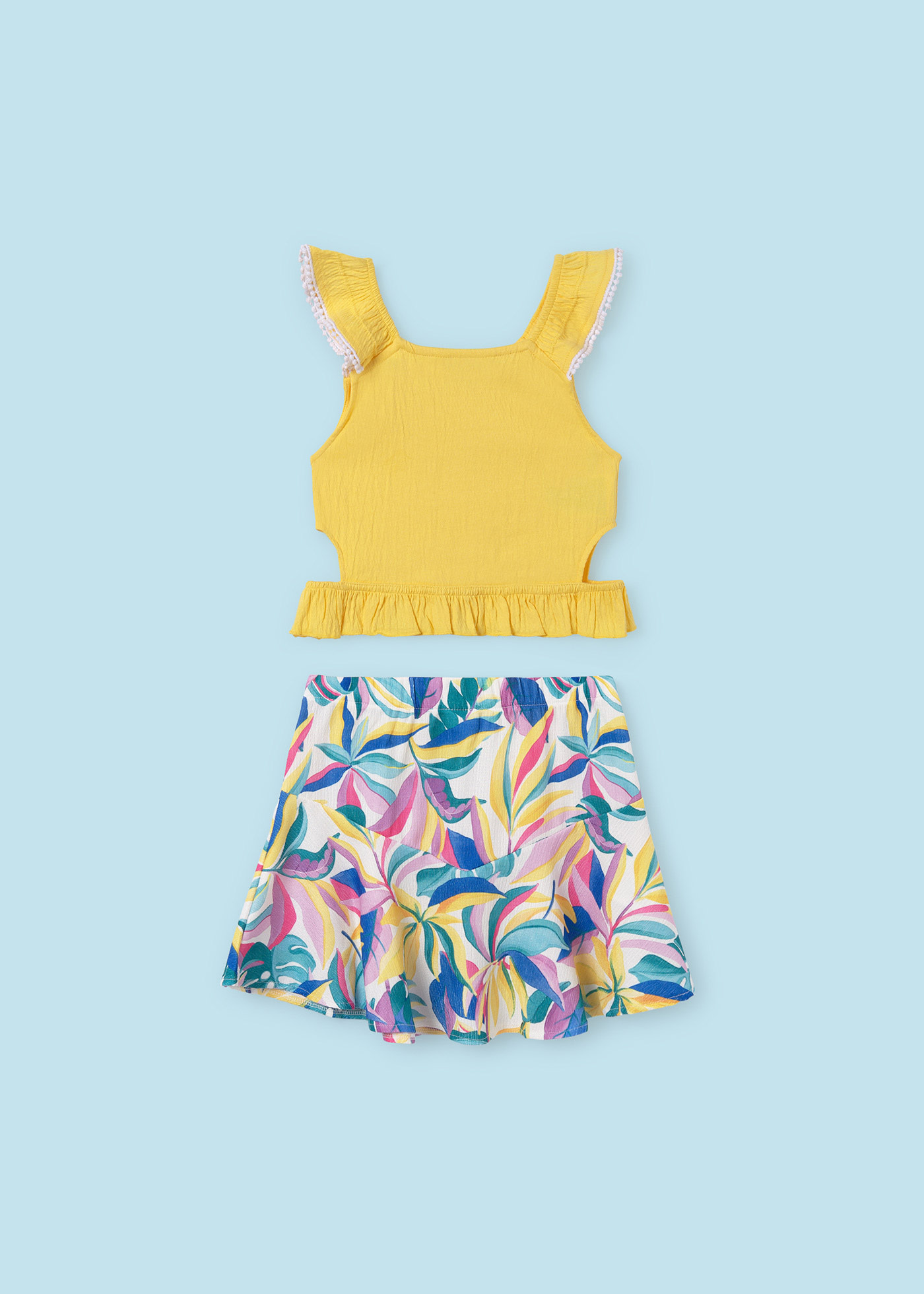 Girl 2 Piece Set with Cut Out Top