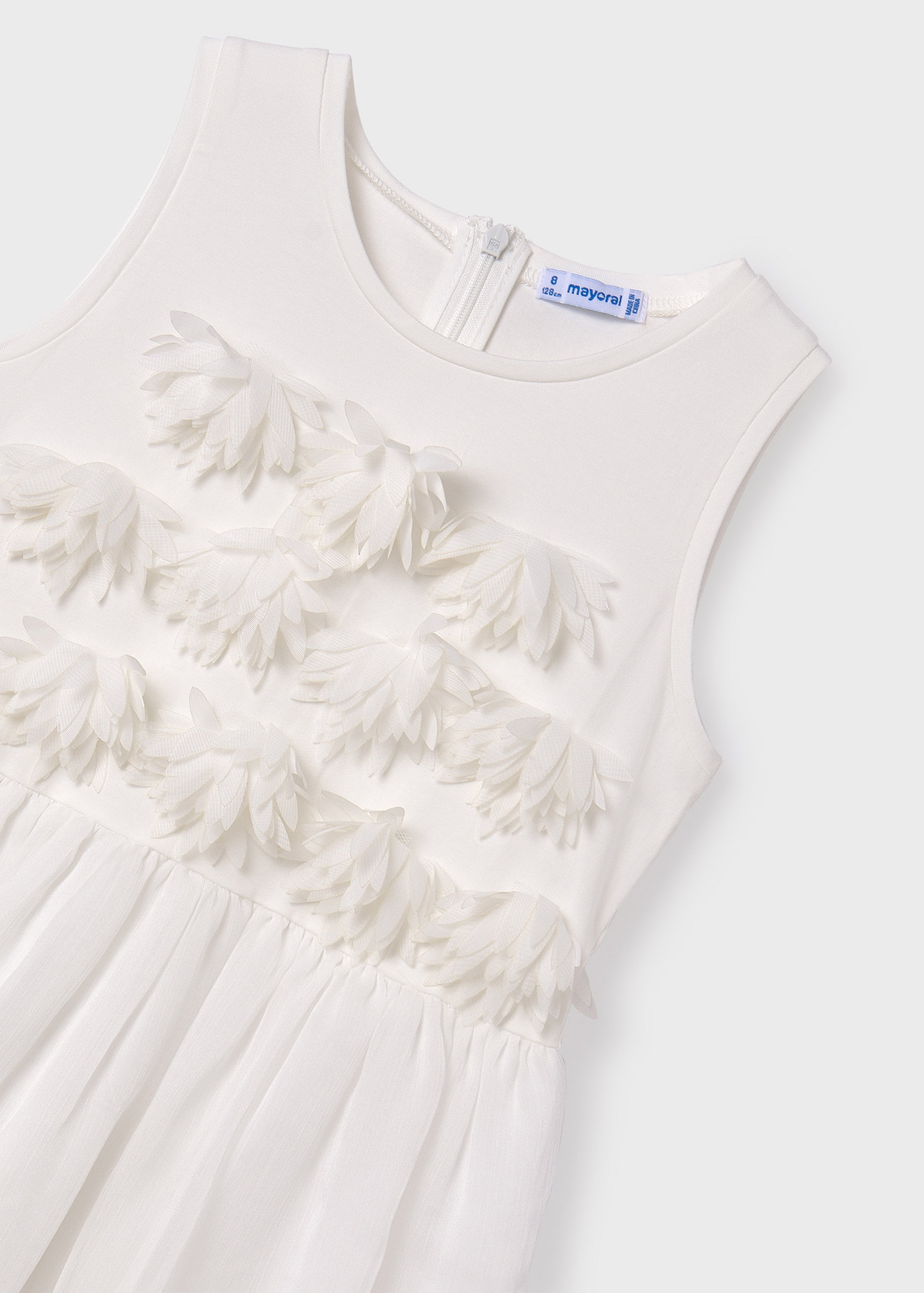 Vestido apliques chica
