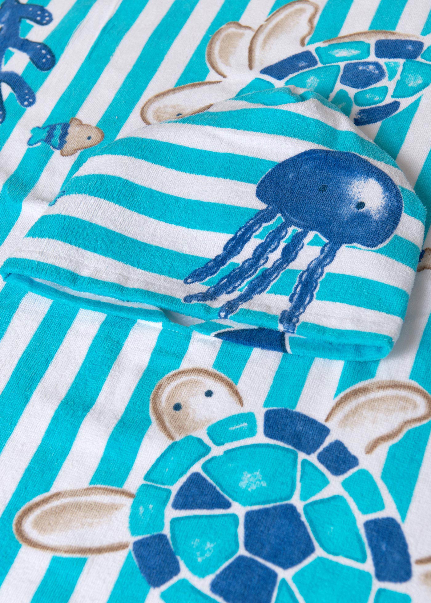Ręcznik plażowy z kapturem Better Cotton dla niemowlęcia