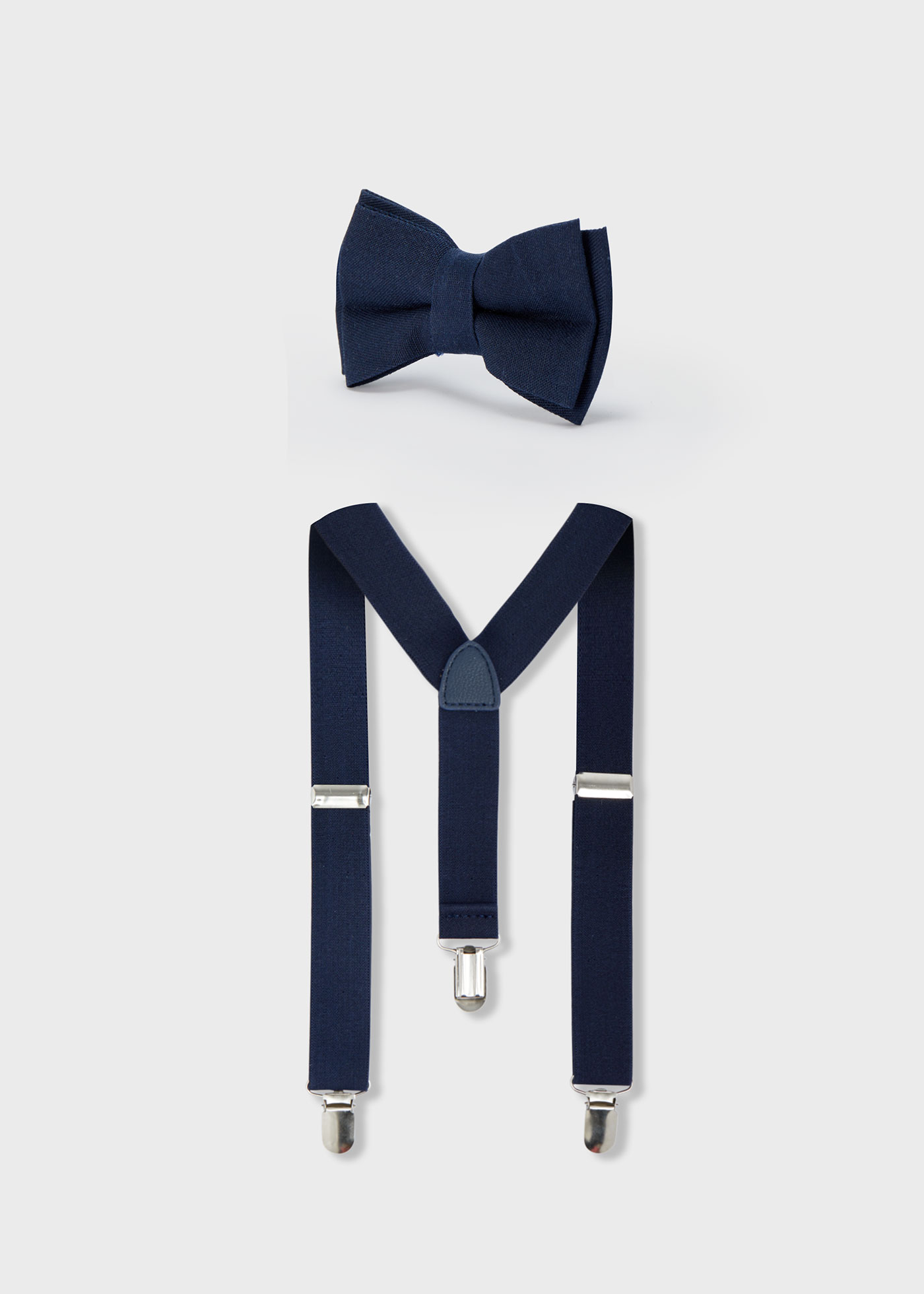 Boys bow tie and suspenders set