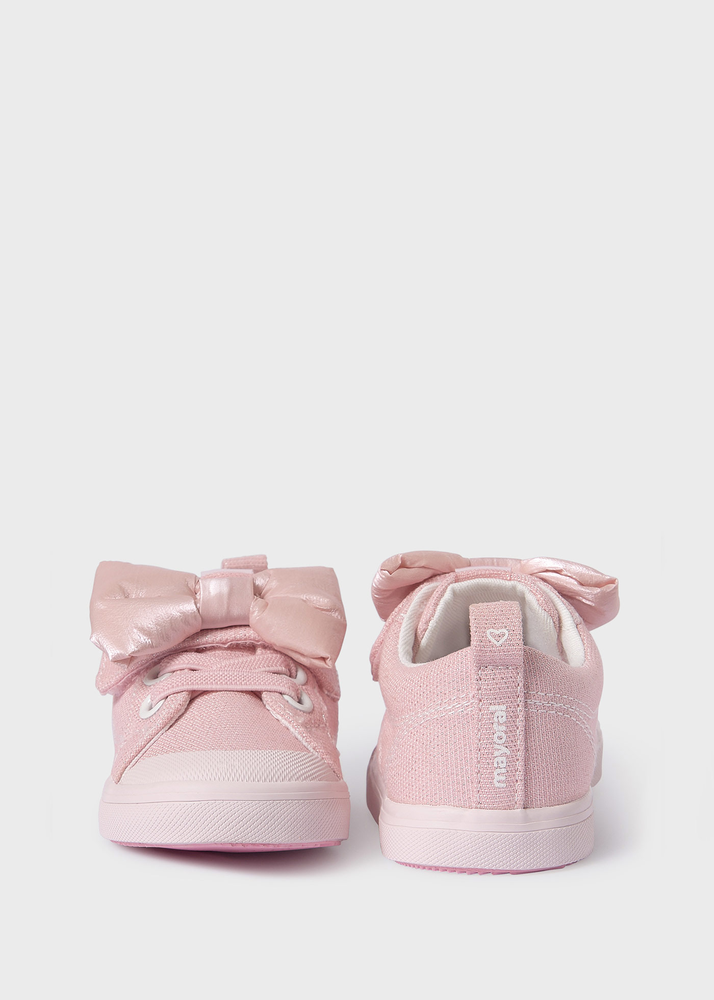 Baby Bow Canvas Trainers