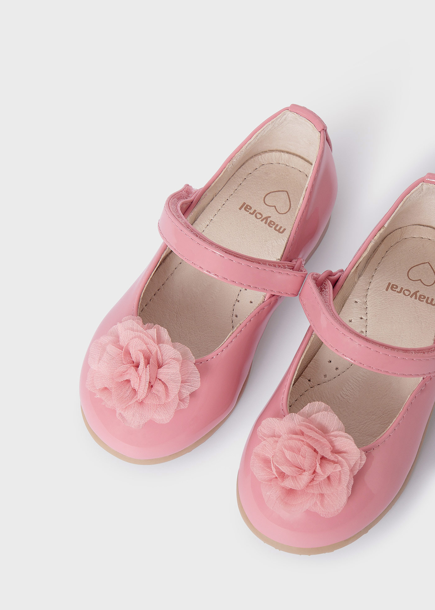 Baby mary jane sustainable patent leather