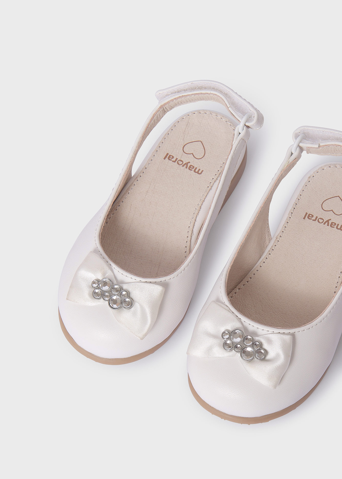 Baby ballet flats sustainable leather