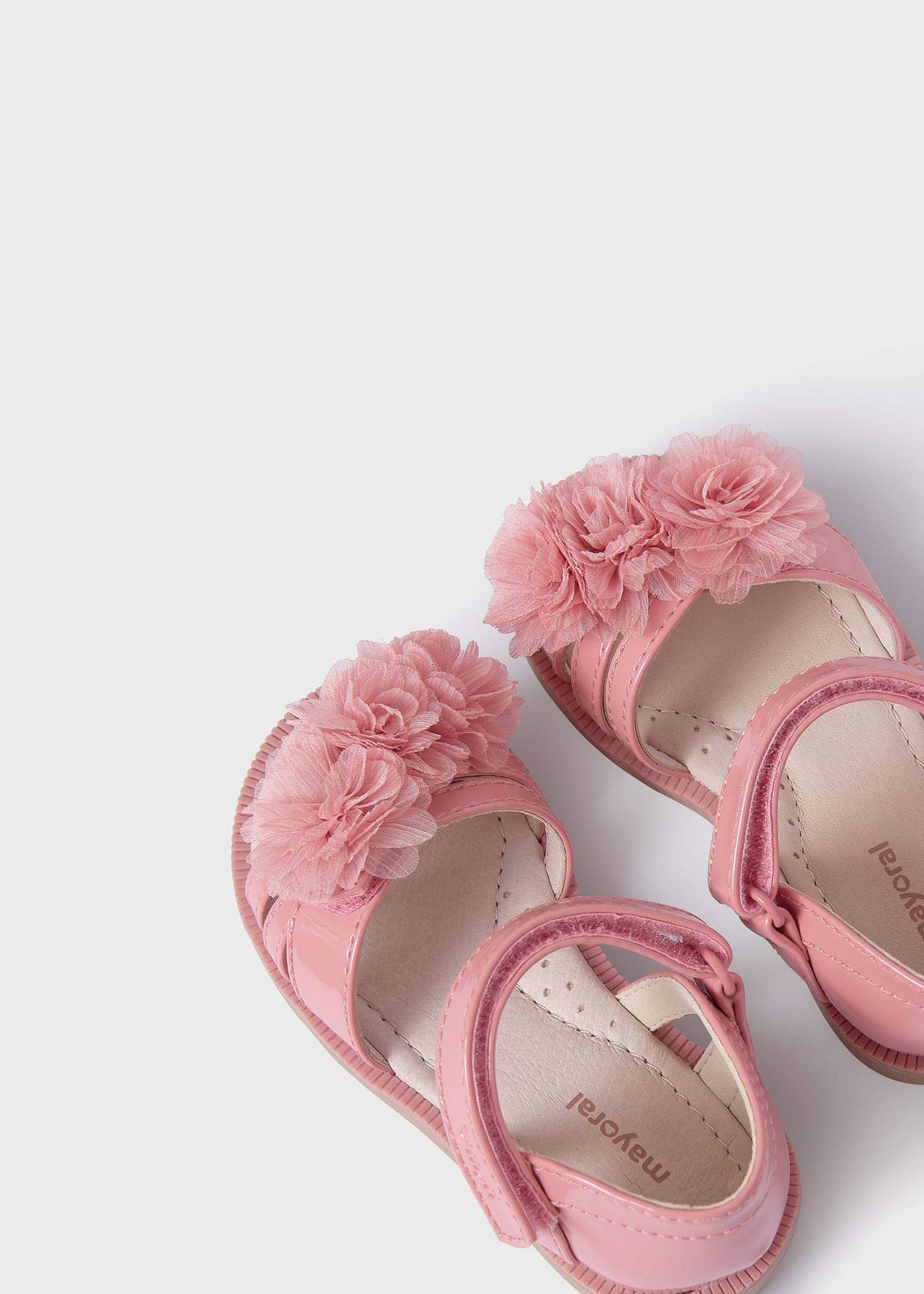 Baby Patent Sandals Sustainable Leather