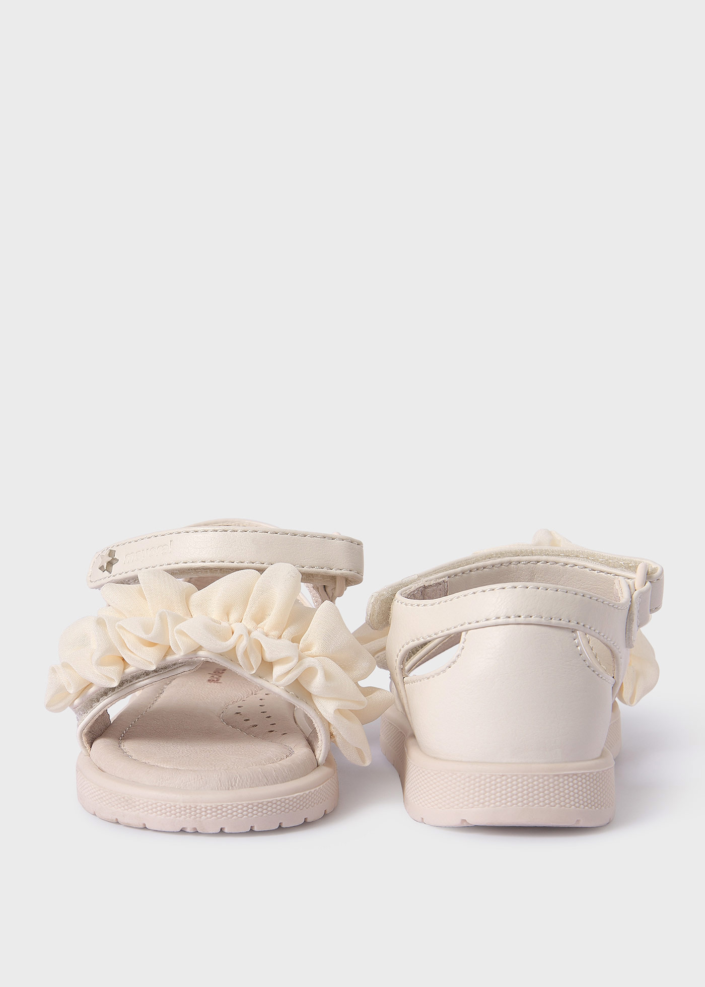 Baby Ruffle Sandals Sustainable Leather