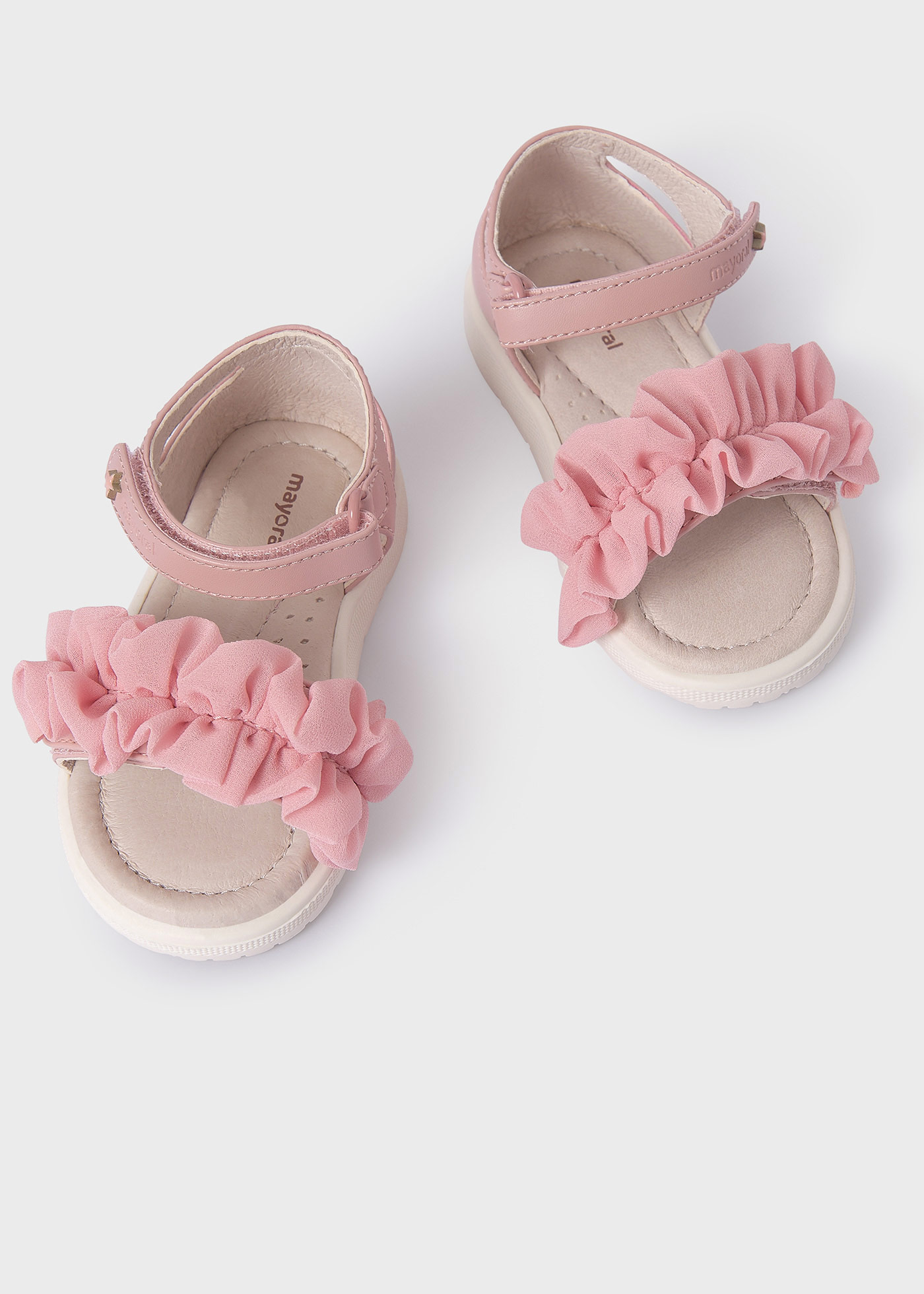 Baby Ruffle Sandals Sustainable Leather