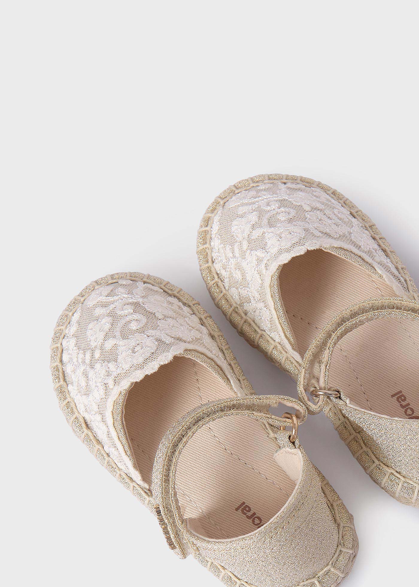 Espadrillas in pizzo neonata