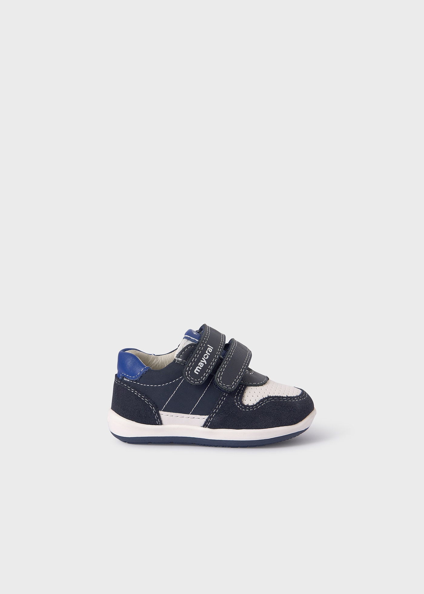 Baby Double Velcro Trainers Sustainable Leather