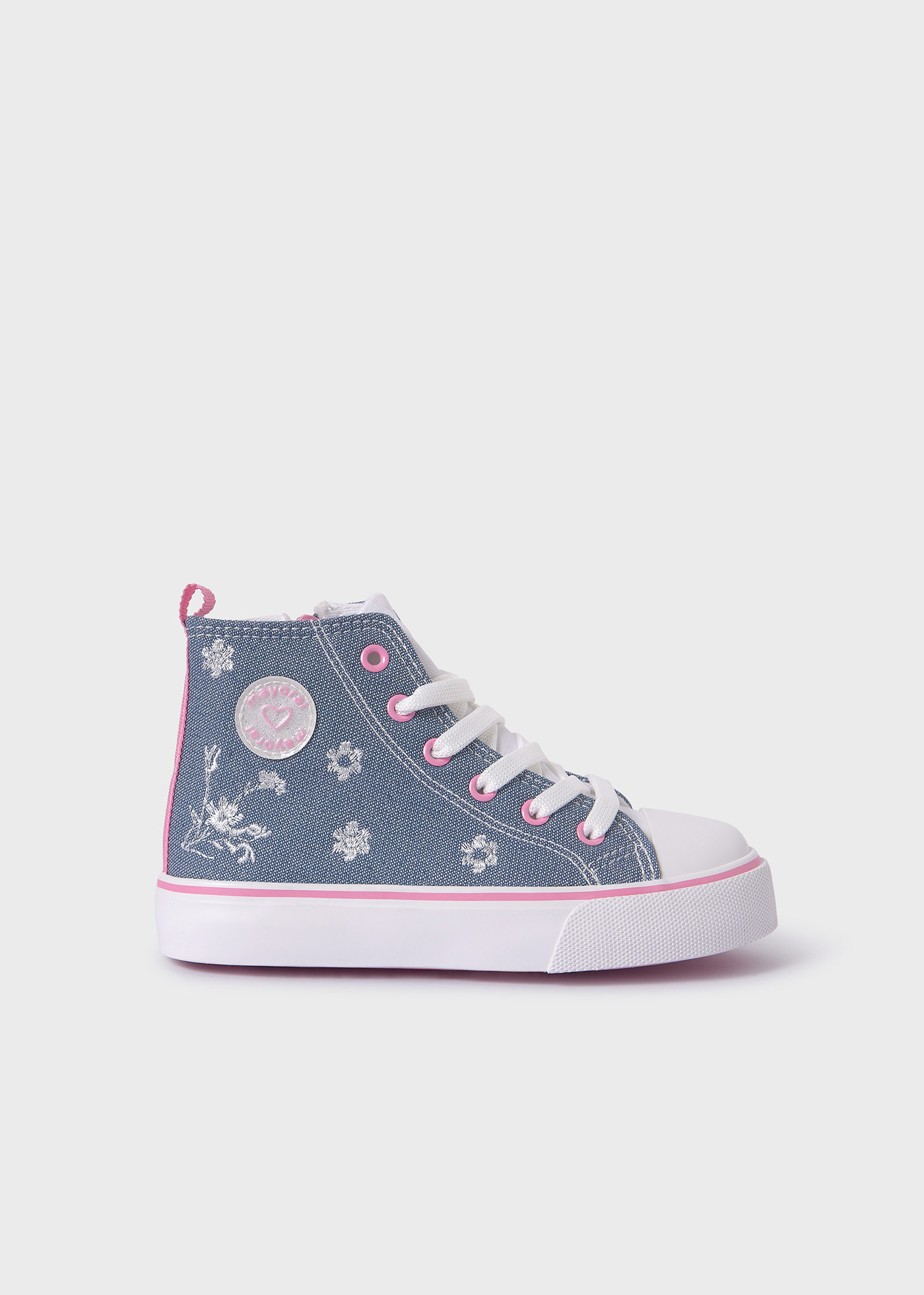 Girls embroidered sneakers