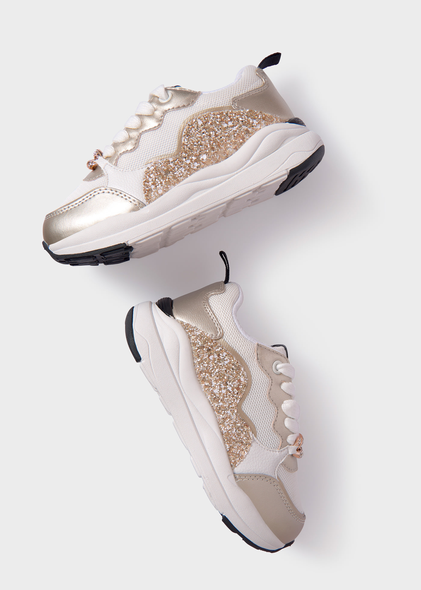 Girls glitter sneakers