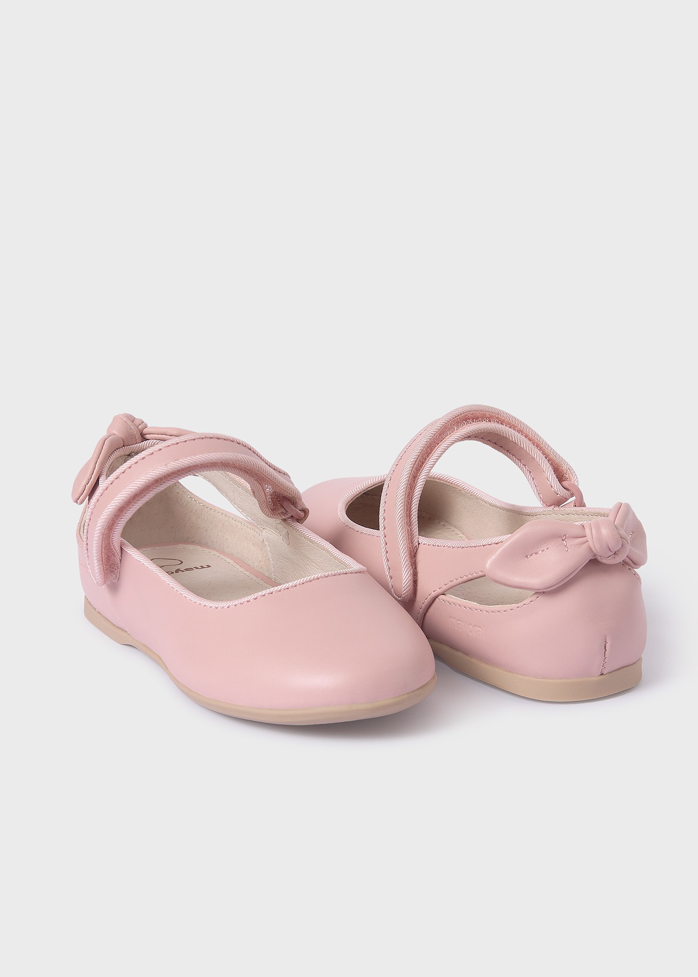 Girl Mary Janes with Bow Sustainable Leather