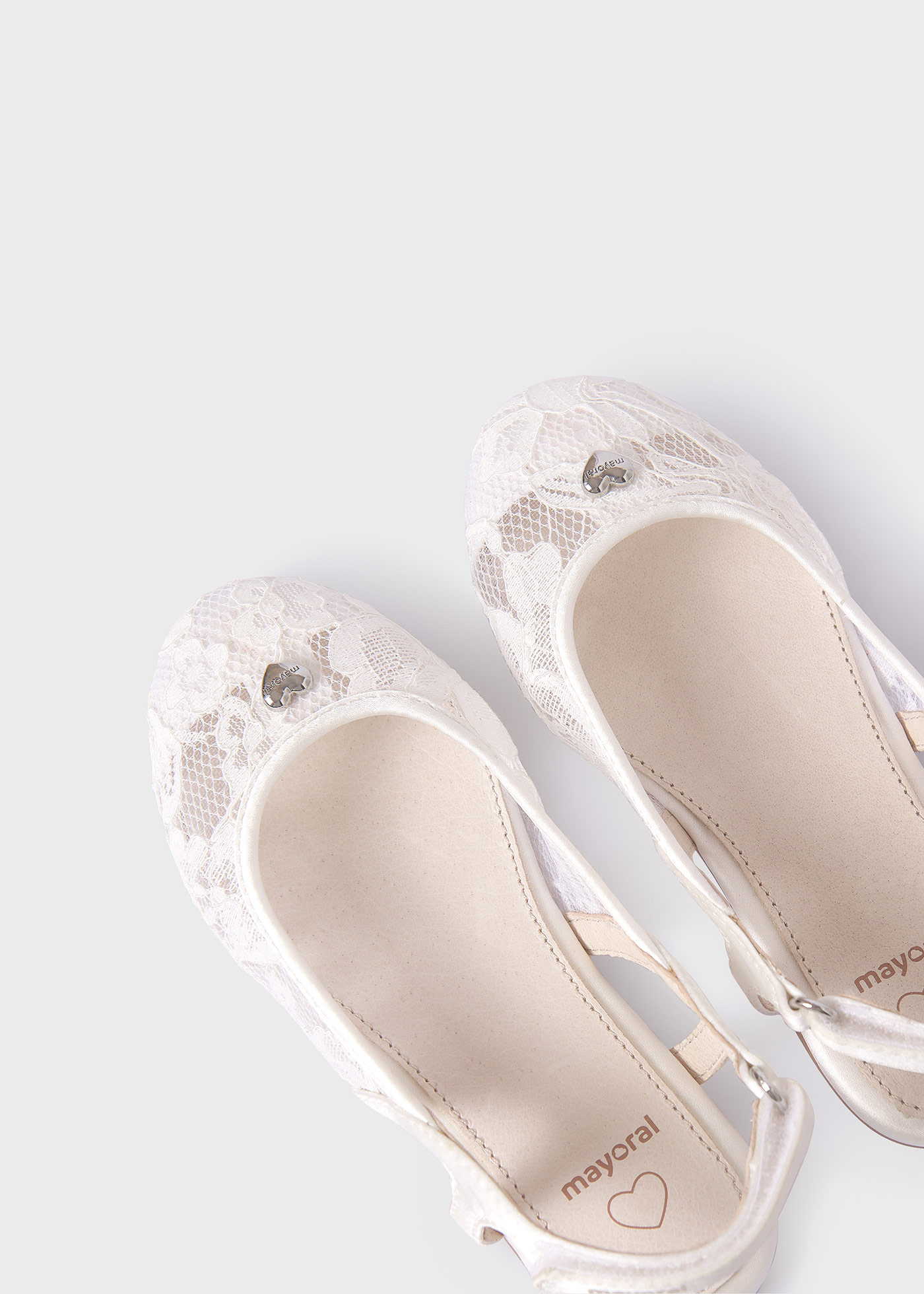 Girl Lace Ballerina Flats Sustainable Leather