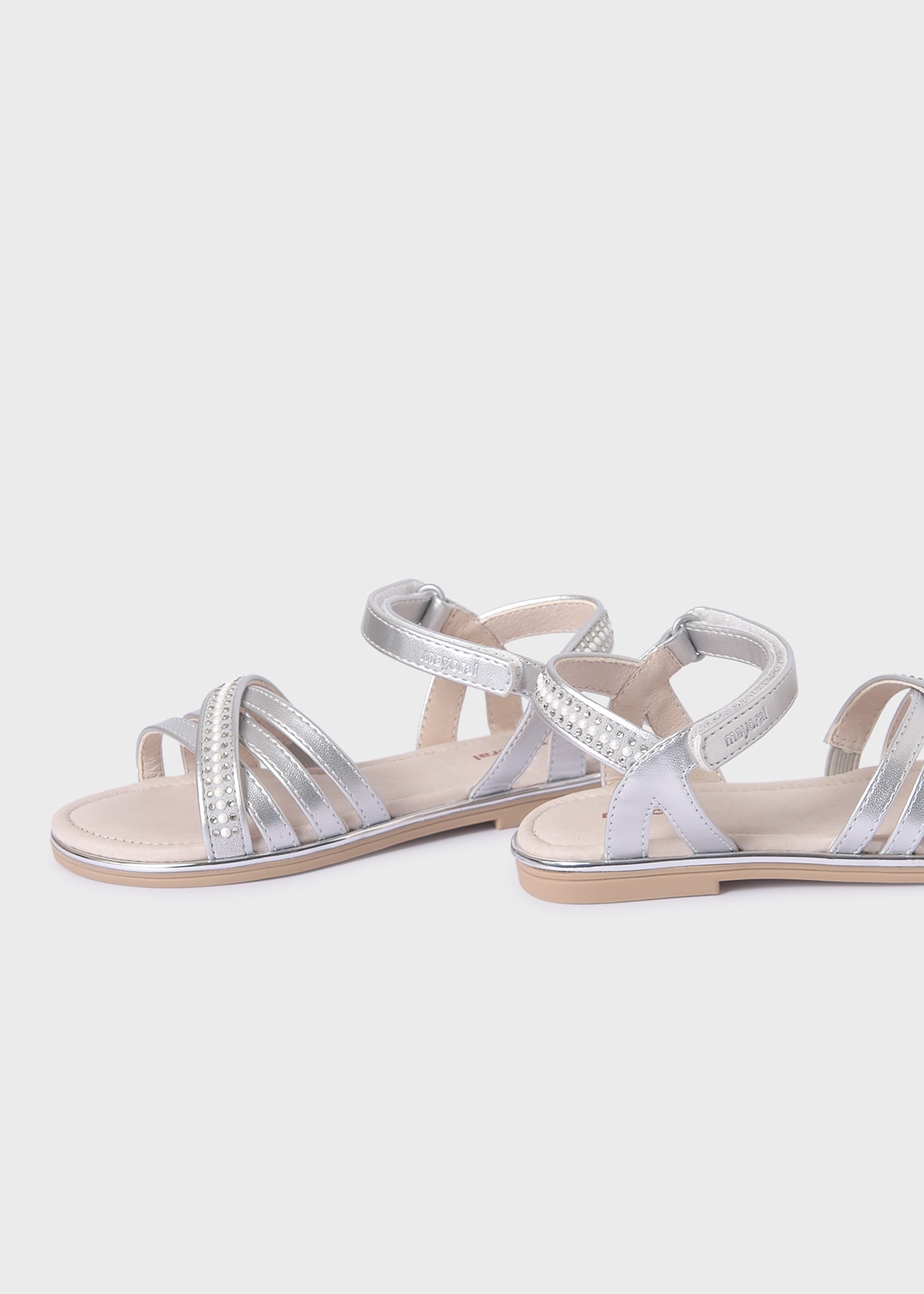 Sandali strass soletta pelle sostenibile bambina