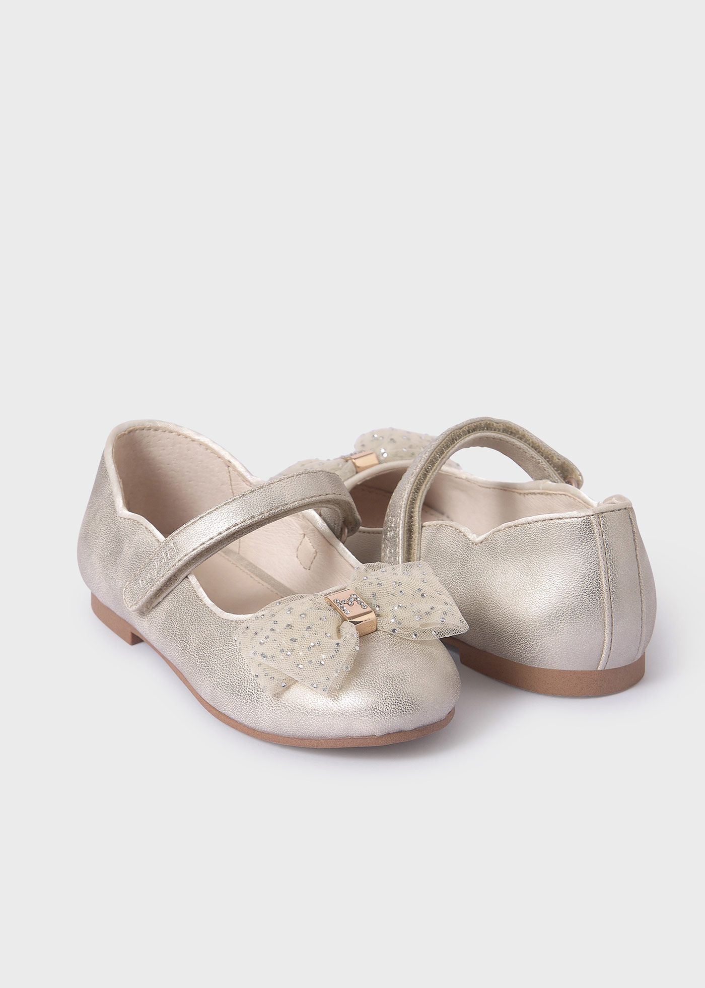 Ballerine cerimonia soletta pelle sostenibile bambina