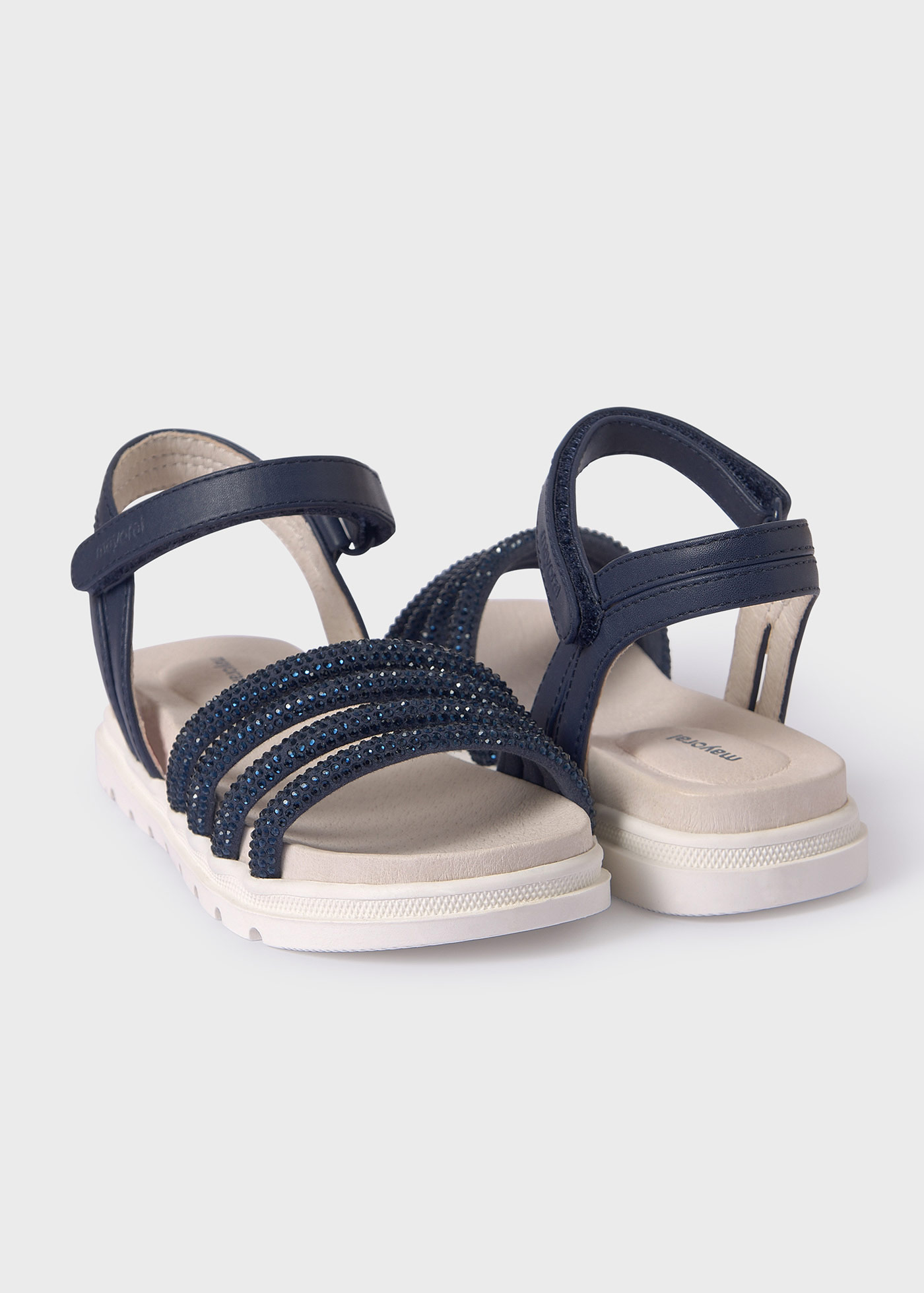 Girl Sparkly Sandals Sustainable Leather